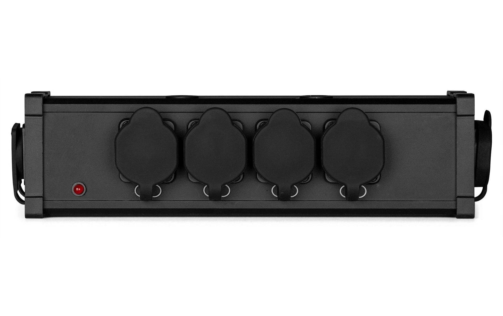 PD Connex Steckdosenleiste, 5×Powercon TR-Out, mit 5 Schaltern, Eingang Powercon TR-In – schwarz