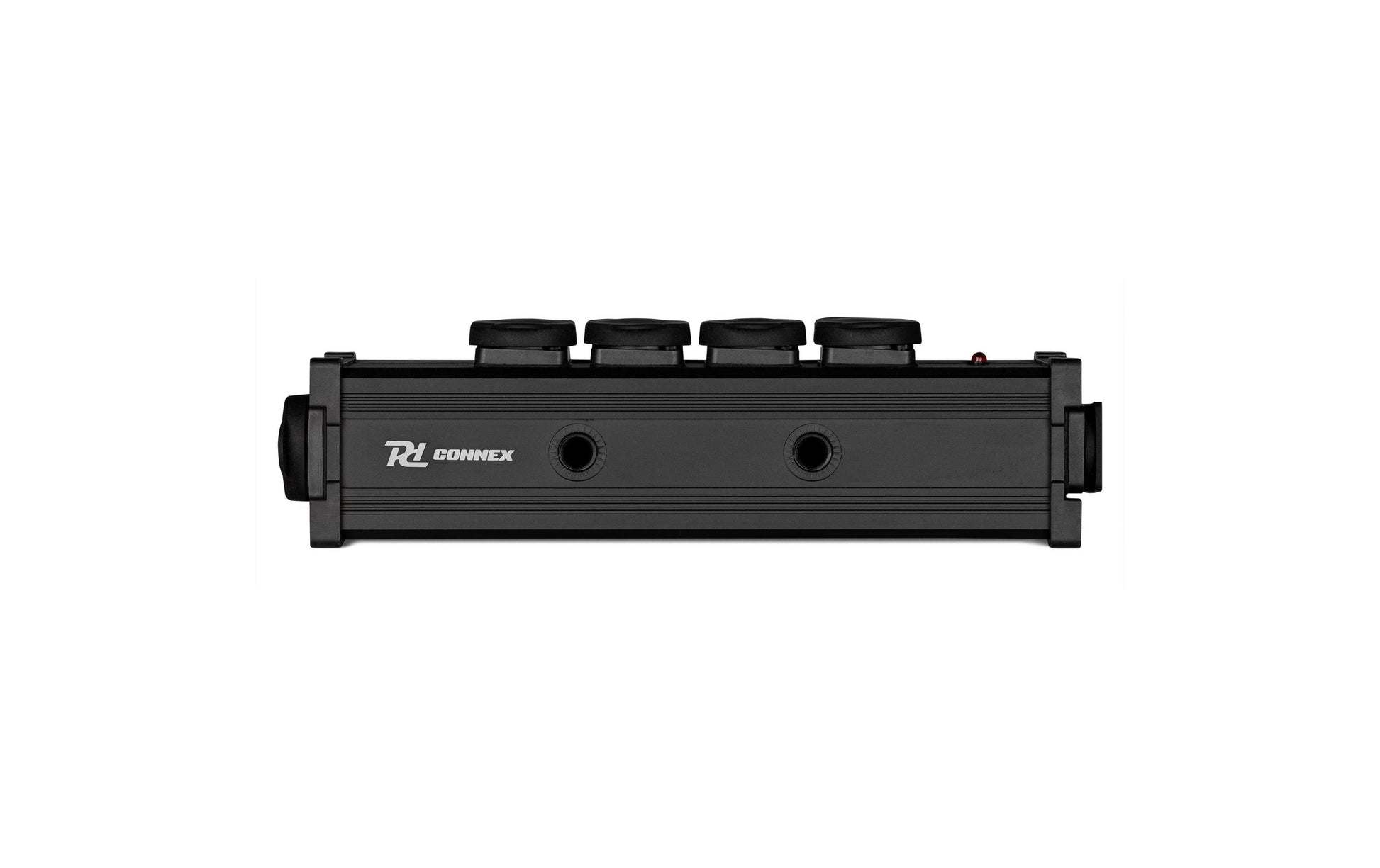 PD Connex Steckdosenleiste, 5×Powercon TR-Out, mit 5 Schaltern, Eingang Powercon TR-In – schwarz