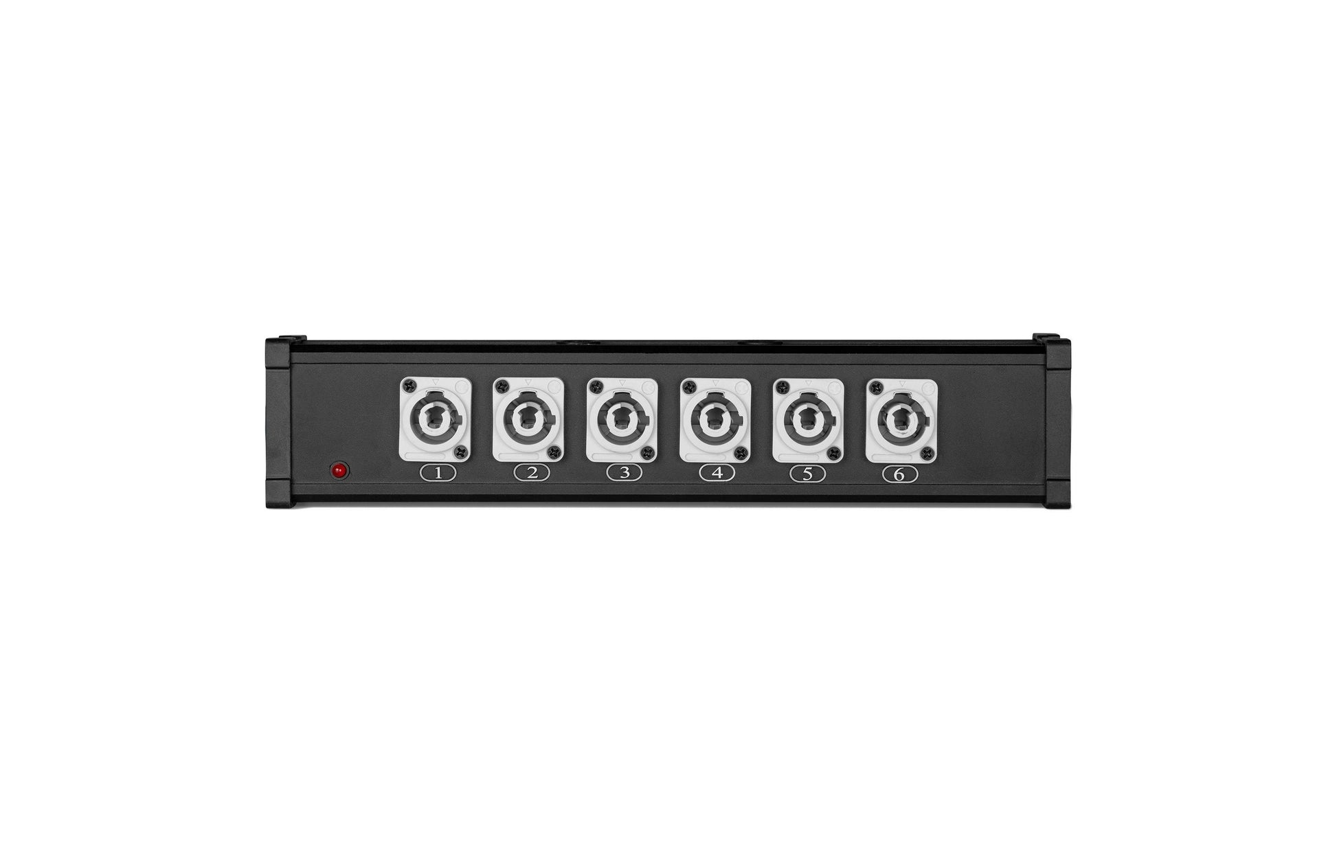 PD Connex PSB27 Steckdosenleiste, 7×Powercon, mit 7 Schaltern, Eingang Powercon – Schwarz