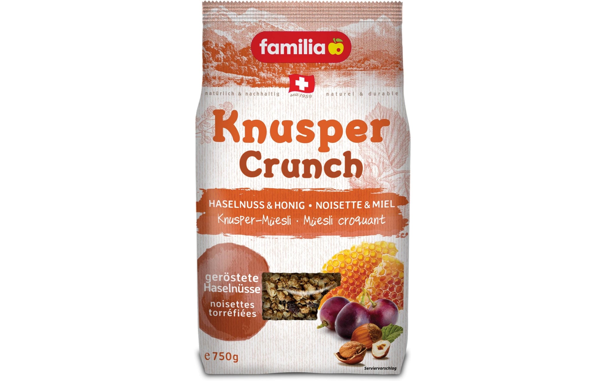 Familia Knusper-Müesli Crunch – Früchte & Beeren – 750 g