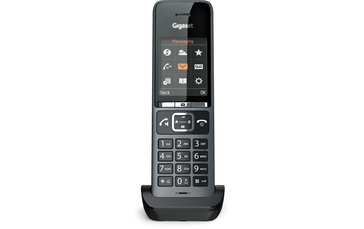 Gigaset Pro N530 IP + C600H – DECT-Telefon mit Basis, 8 SIP-Konten, max. 8 Handteile, PoE, RJ-45, weiss