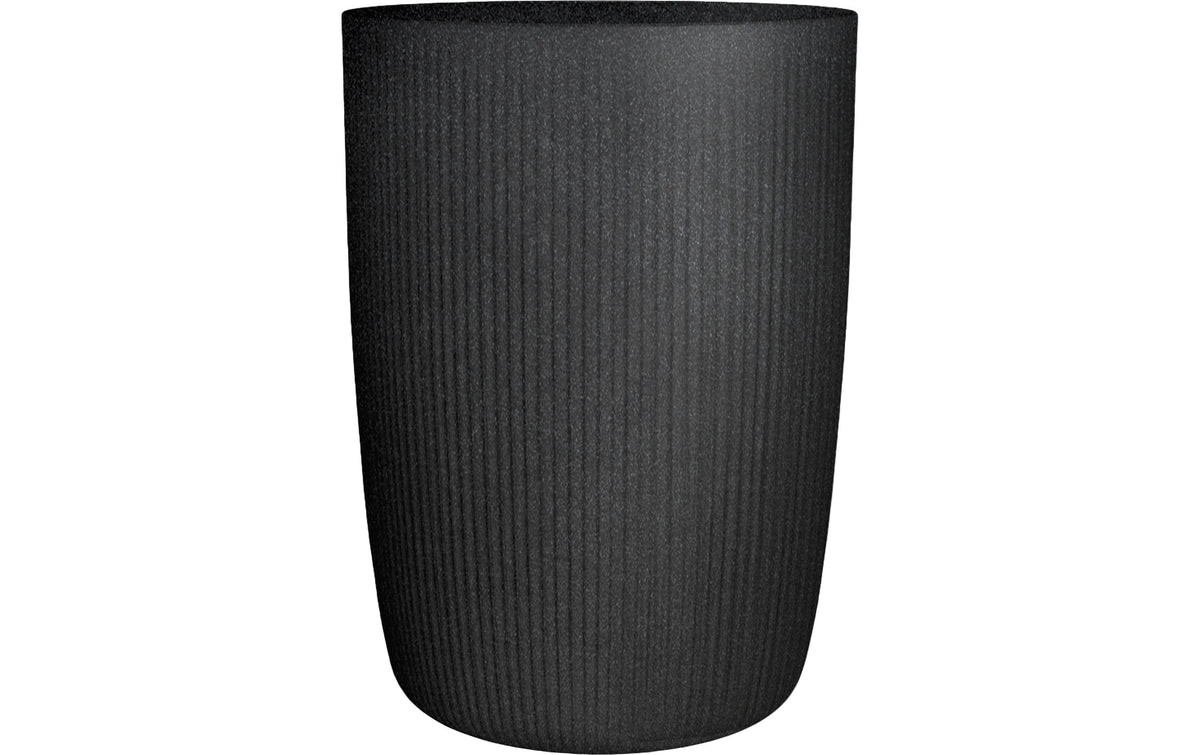 Scheurich Linetto Hochgefäss – Ø 24 cm, 21,3 l – Kunststoff, schwarz
