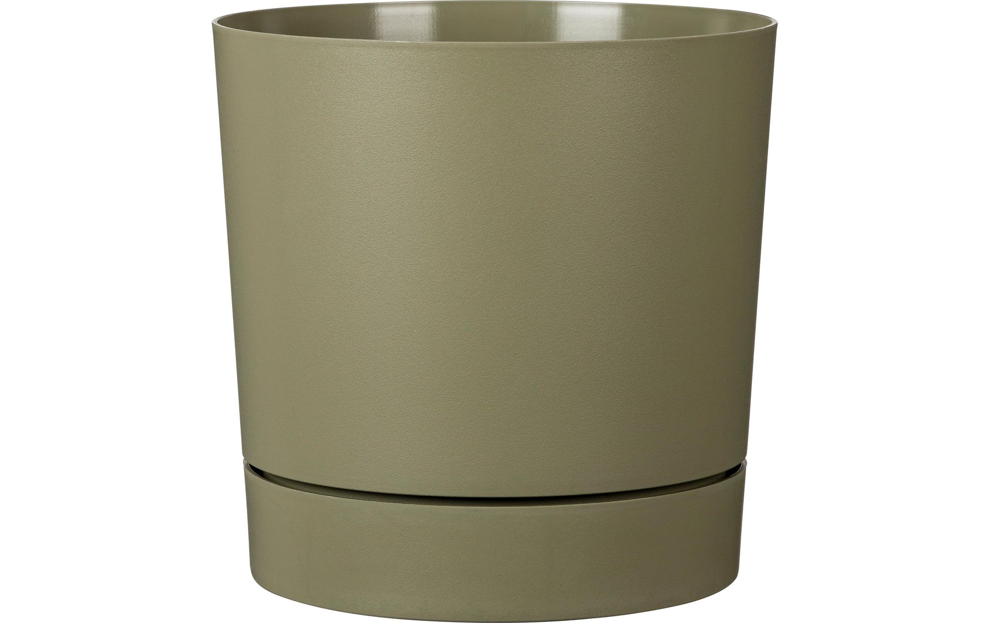 Scheurich PLANO+ Pflanzgefäss – Ø 24 cm – Kunststoff, grün