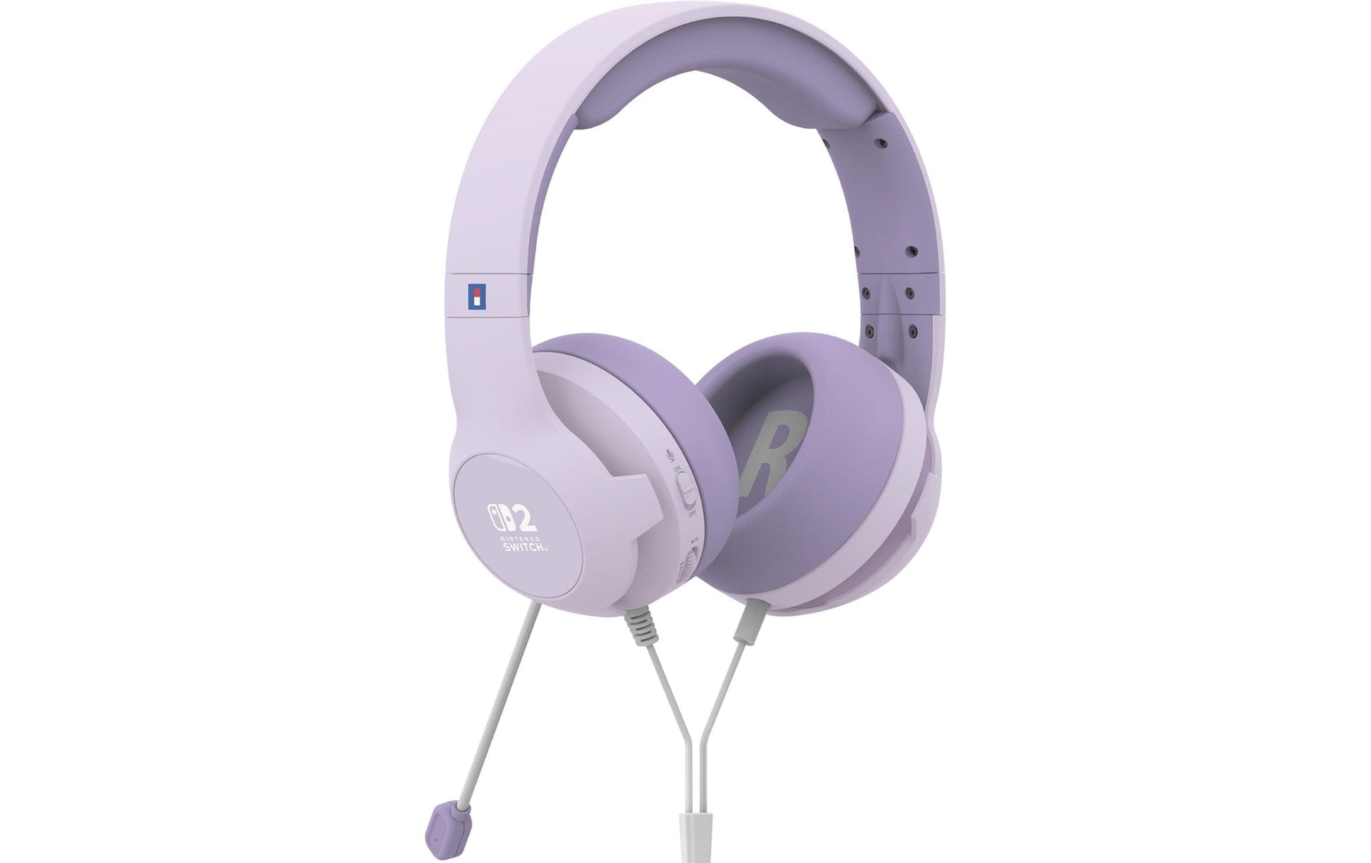 Hori Cozy Lavender Gaming-Headset – On-Ear, Stereo, Verkabelt, 3,5 mm Klinke, für Nintendo Switch (2017), Violett