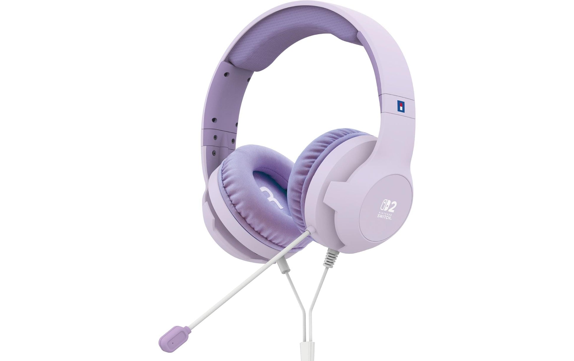 Hori Cozy Lavender Gaming-Headset – On-Ear, Stereo, Verkabelt, 3,5 mm Klinke, für Nintendo Switch (2017), Violett
