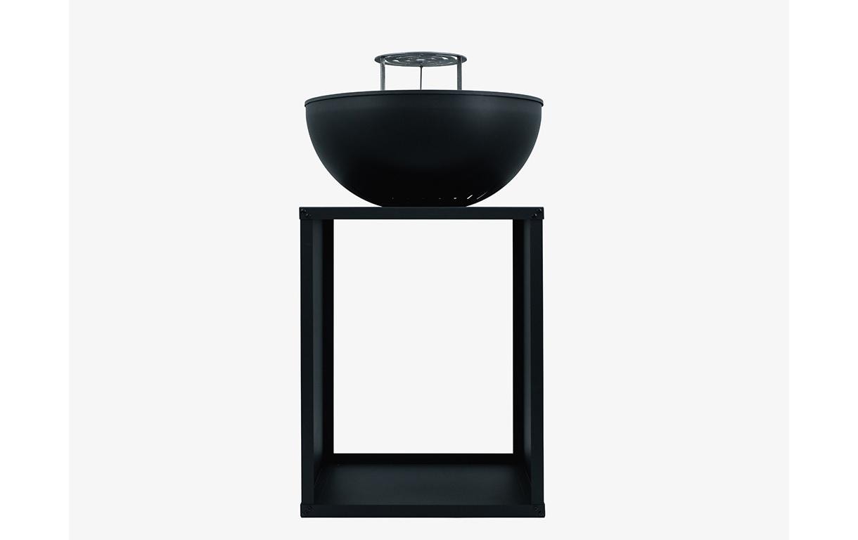 Innovesta Gartenkamin – Ø 57 × 90 cm – Stahl (pulverbeschichtet), schwarz