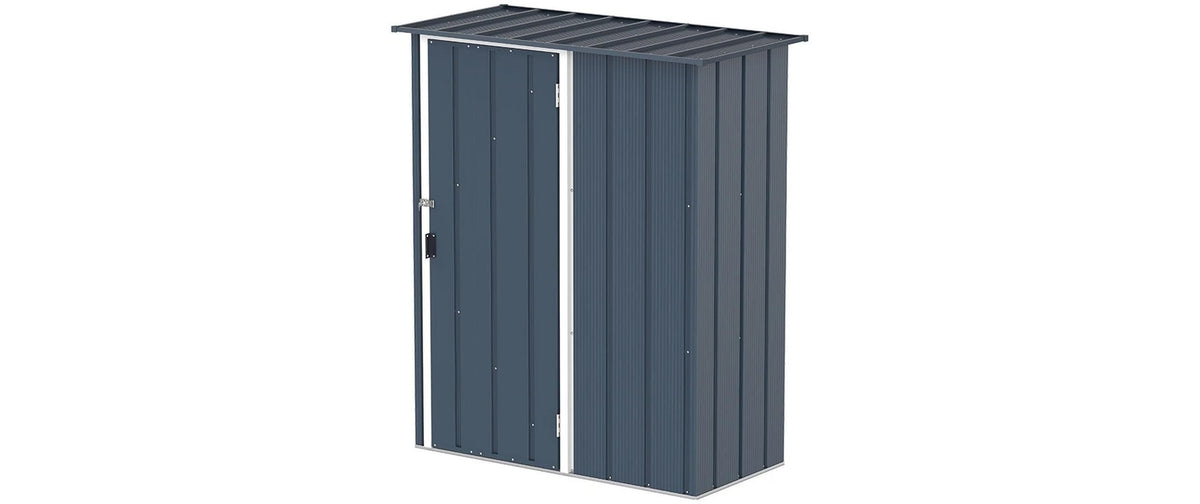 Duramax Easy-Store Shed 5 x 2 Aufbewahrungsbox – Metall, B 812 × H 1900 × T 1628 mm