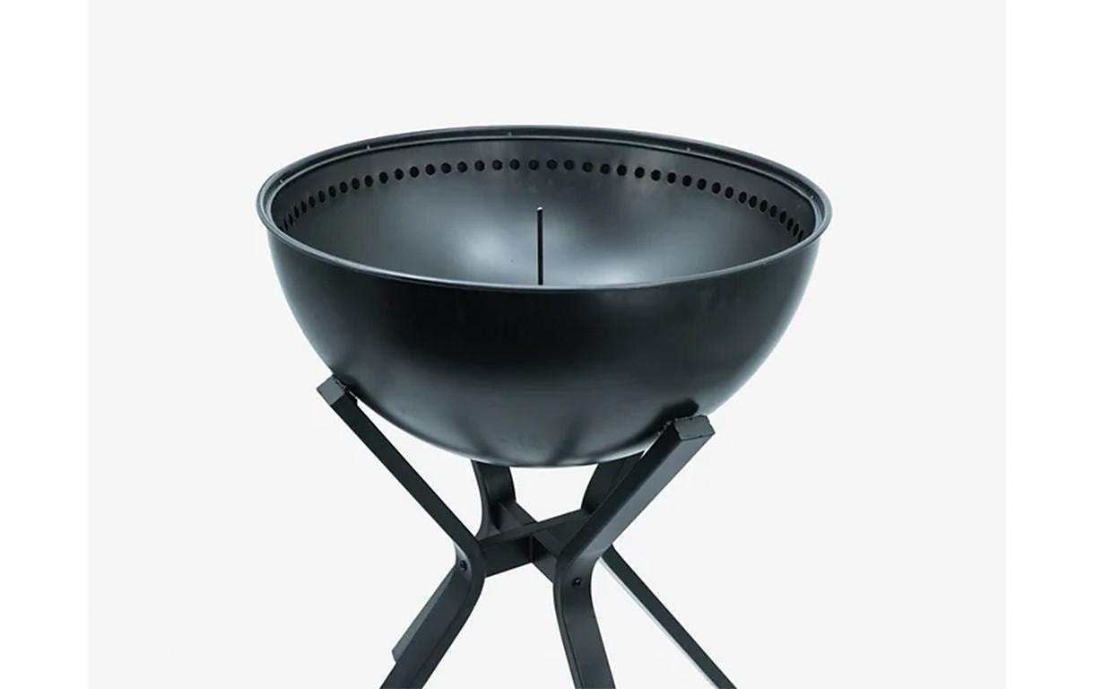 Innovesta Gartenkamin – Ø 58 × 85 cm – Edelstahl, Schwarz