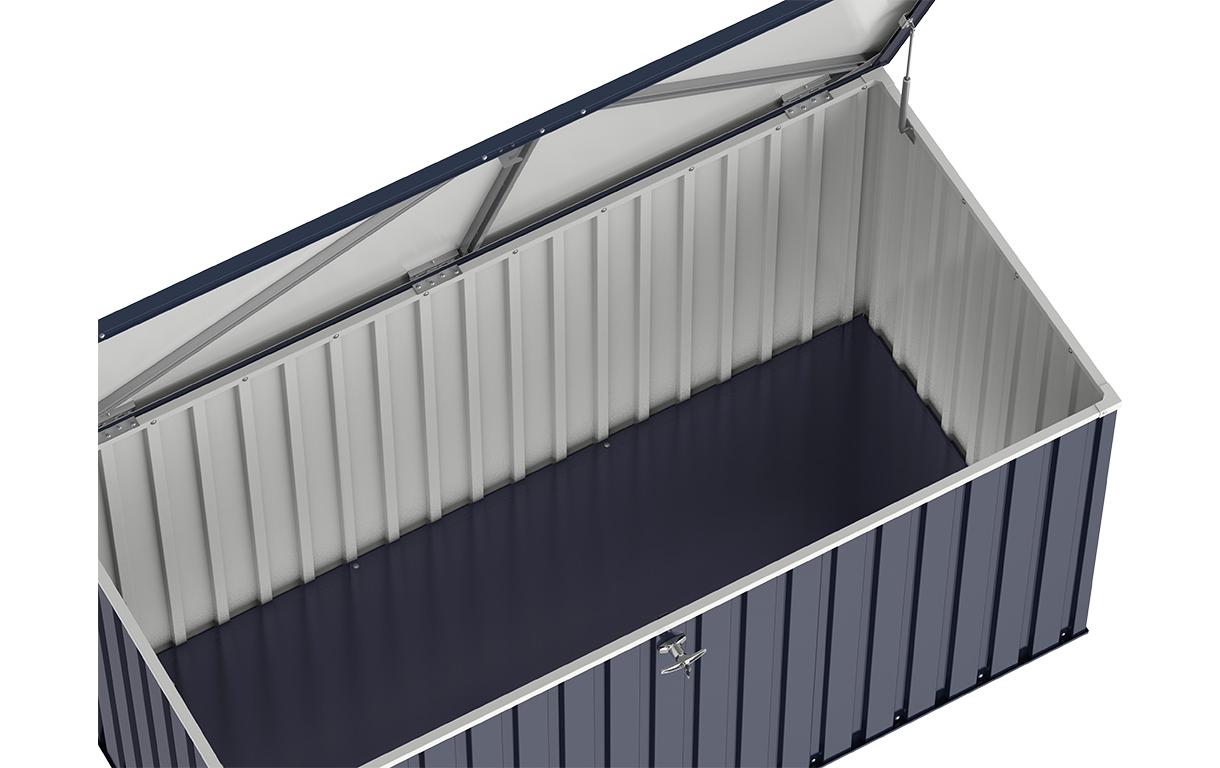 Duramax Metal Cushion Box 1.9 Aufbewahrungsbox 1450 l – Metall – Anthrazit – 1912 × 944 × 911 mm