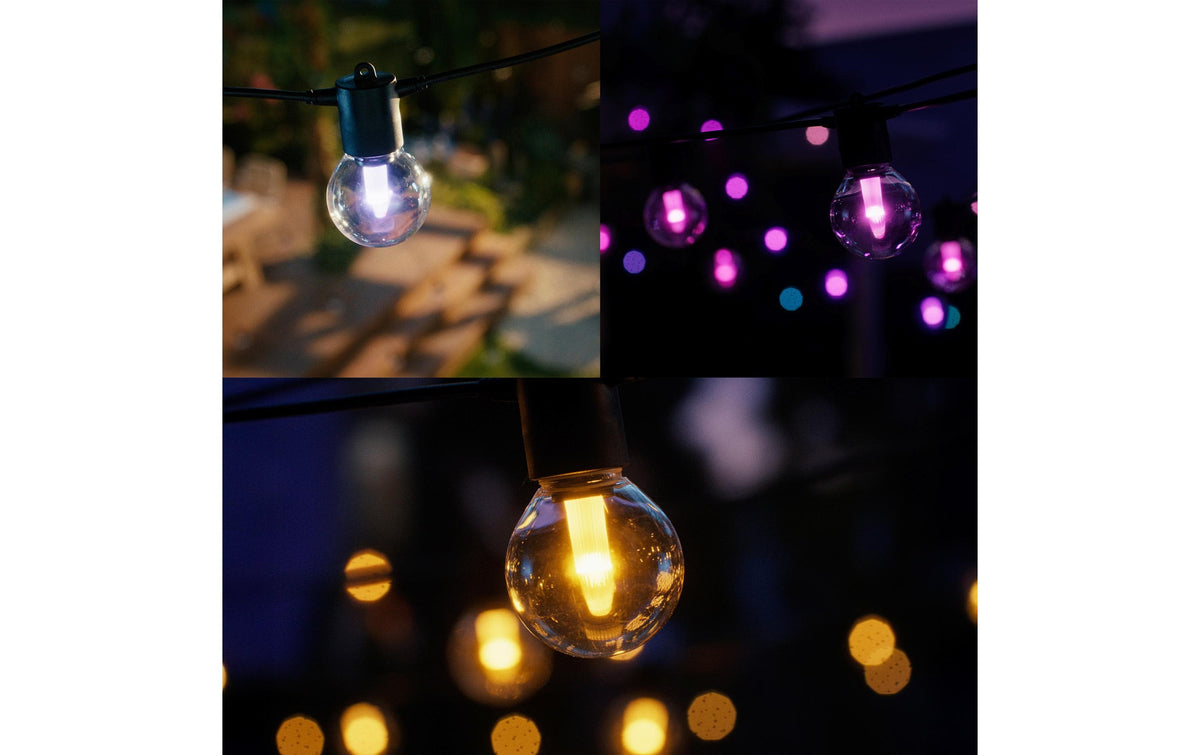 Philips Hue Lichterkette – Netzbetrieb, Bluetooth, Zigbee – für Philips Hue – Starterset, Timer – Schwarz
