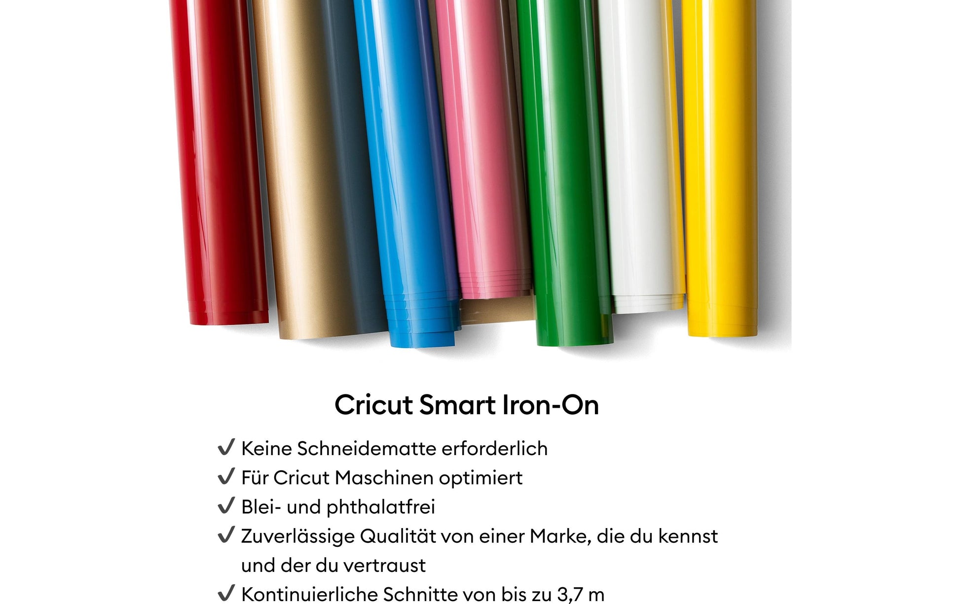 Cricut Aufbügelfolie (Flex, Vinyl), Königsblau, Pink, Türkis, 21 × 30,5 cm, 3 Stk.