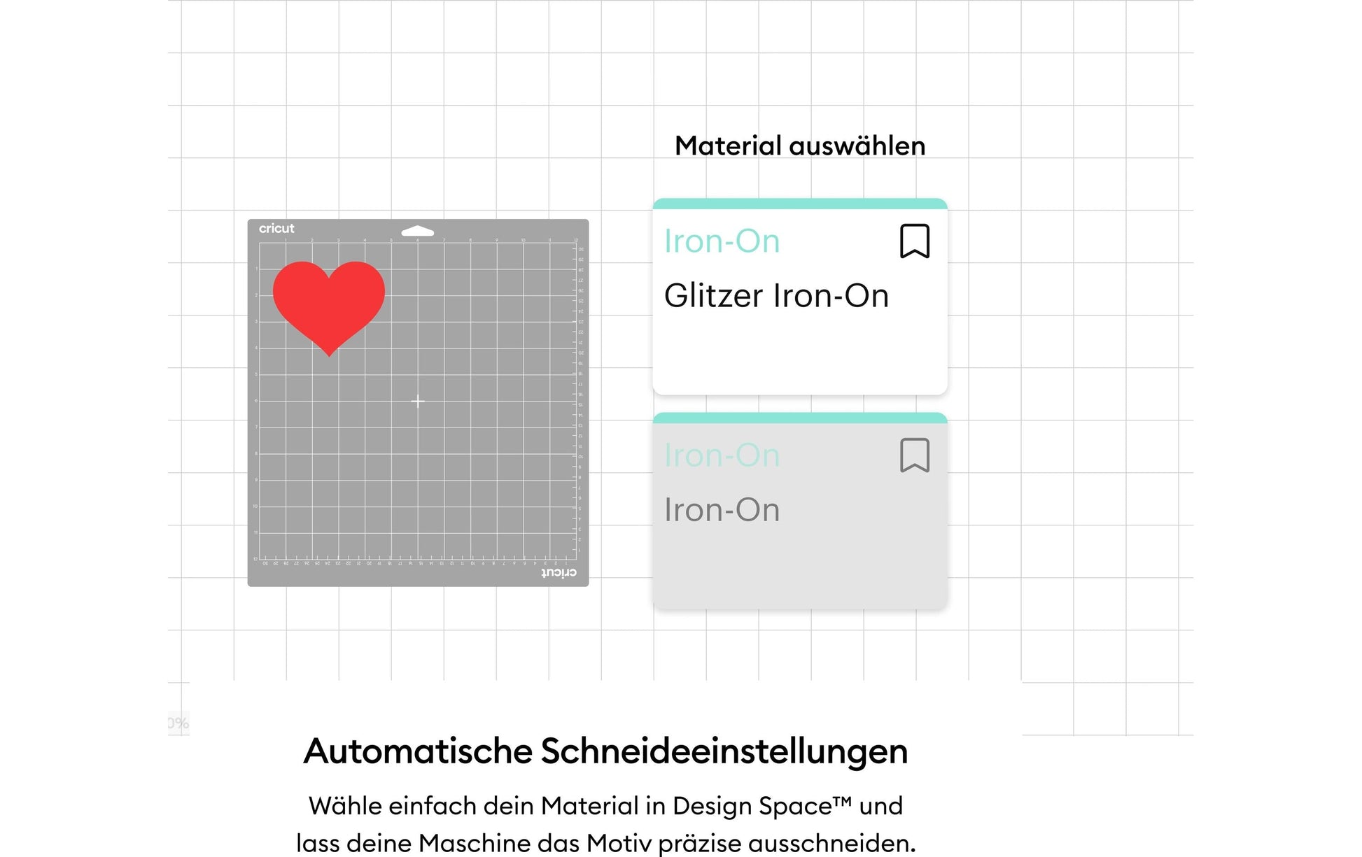 Cricut Aufbügelfolie Flex Glitzer – 30,5 × 48,3 cm, rosa
