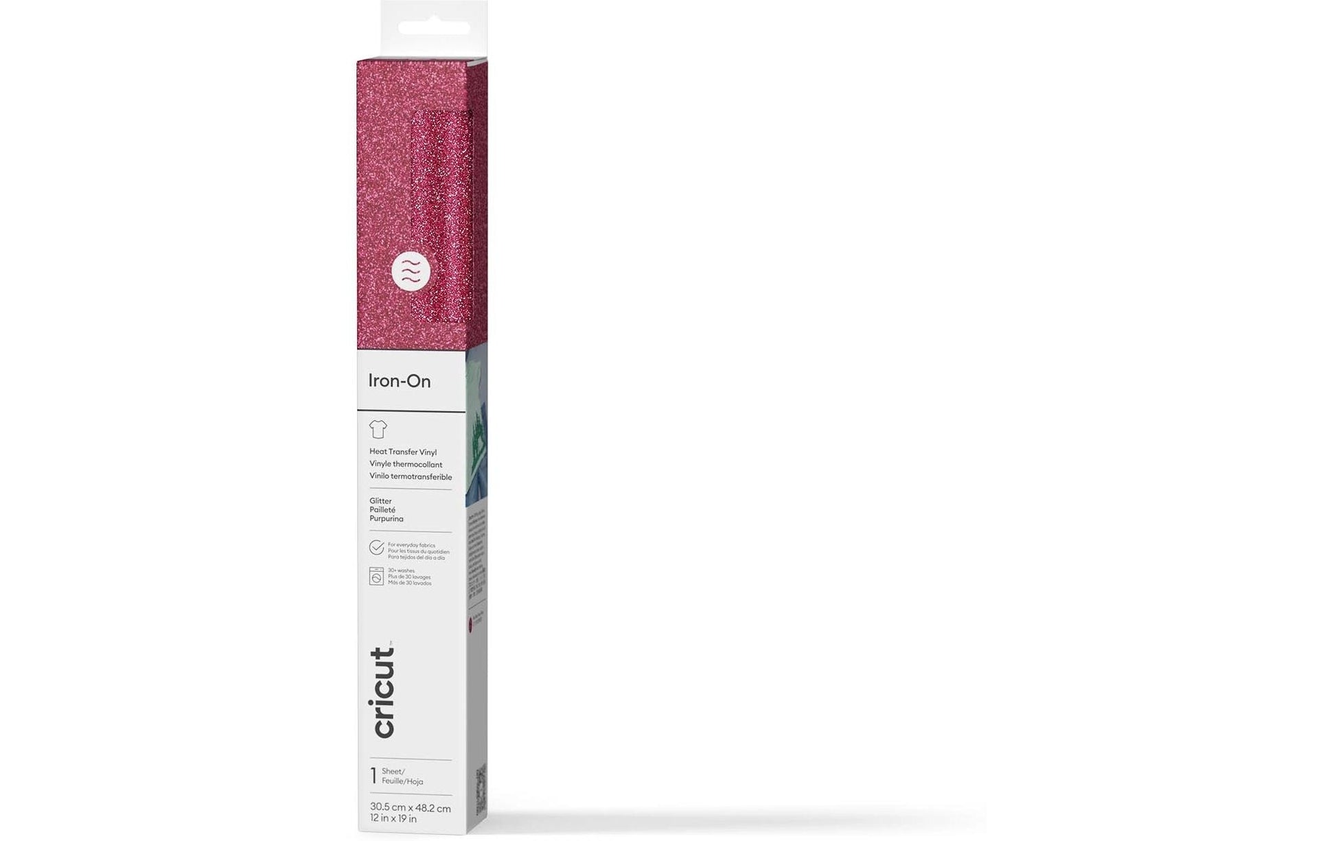 Cricut Aufbügelfolie Flex Glitzer – 30,5 × 48,3 cm, rosa