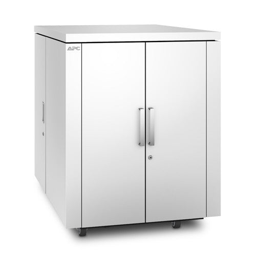 APC NetShelter CX – 19" Netzwerkschrank 18U, mit Rollen, 1000 × 1300 × 1280 mm, weiss