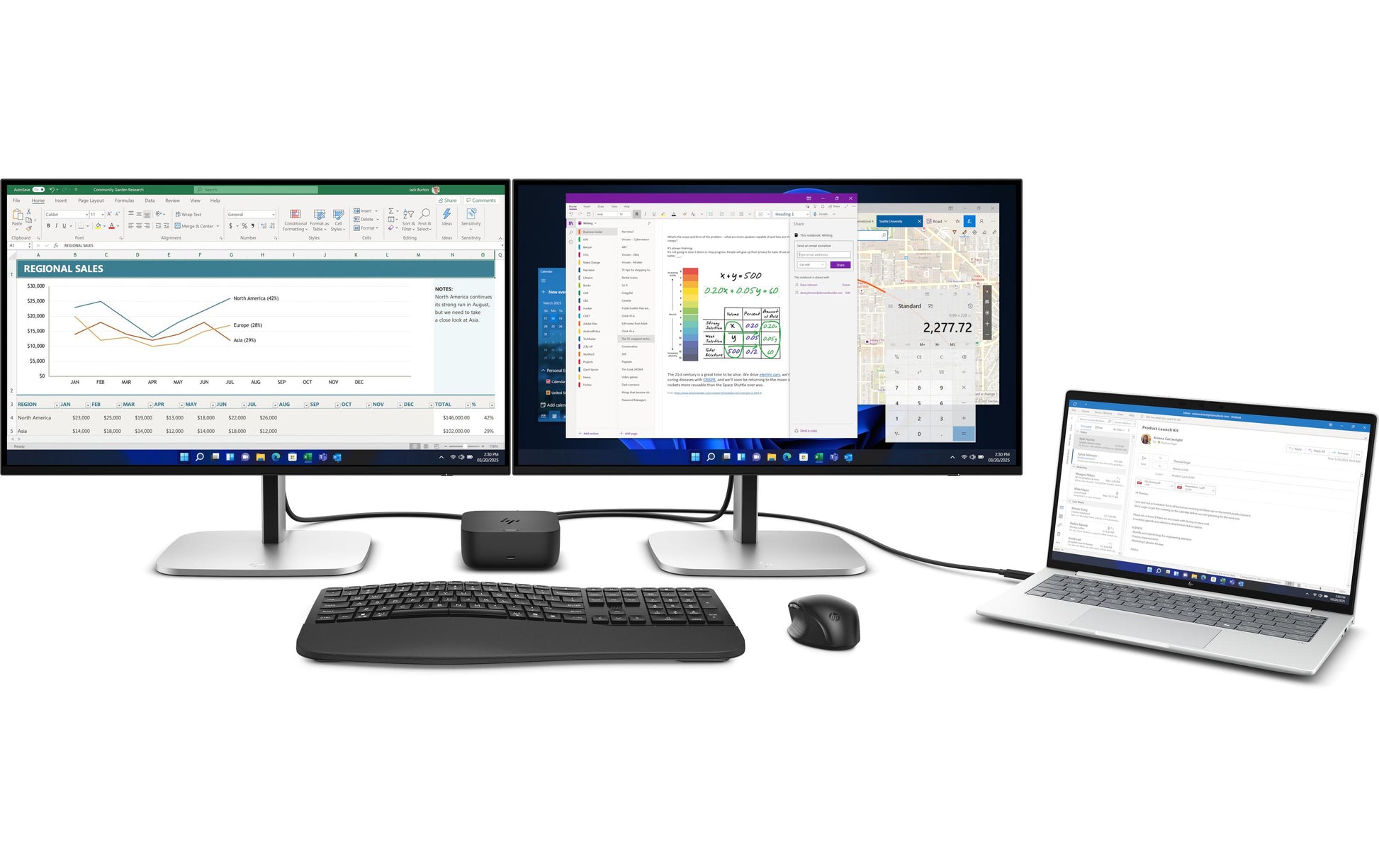 HP G6 Dockingstation – USB-C, 2× DP, 1× HDMI, 3× USB-A, 100 W PD, 2,5GbE, für HP, Universal