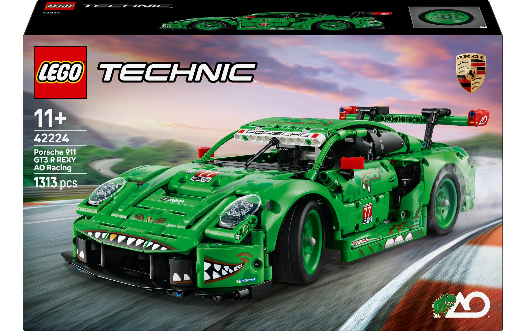LEGO Technic Porsche 911 GT3 R REXY AO Rennwagen – 1313-teilig – 28,2 × 11,8 × 45,6 cm – ab 11 J.