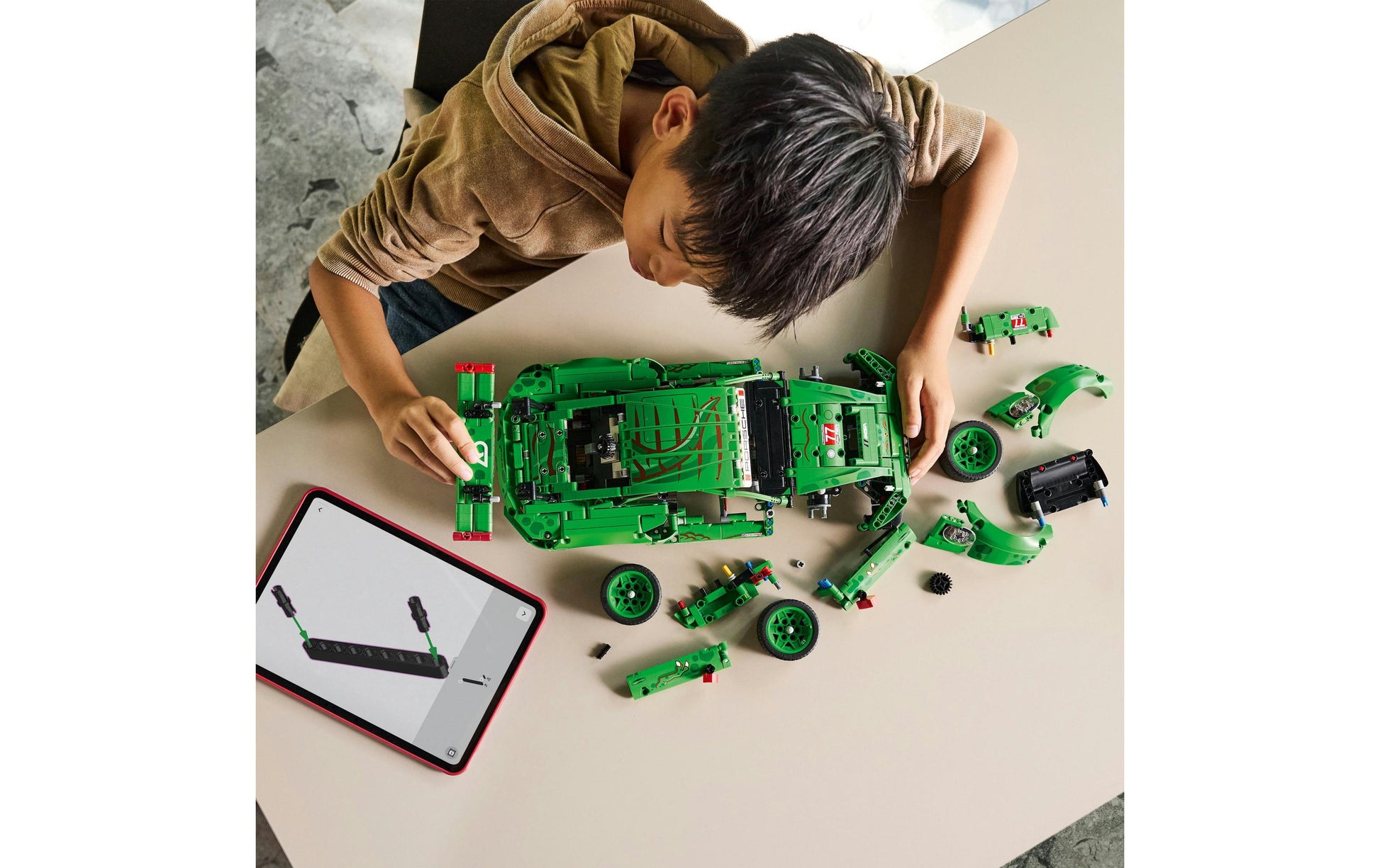 LEGO Technic Porsche 911 GT3 R REXY AO Rennwagen – 1313-teilig – 28,2 × 11,8 × 45,6 cm – ab 11 J.