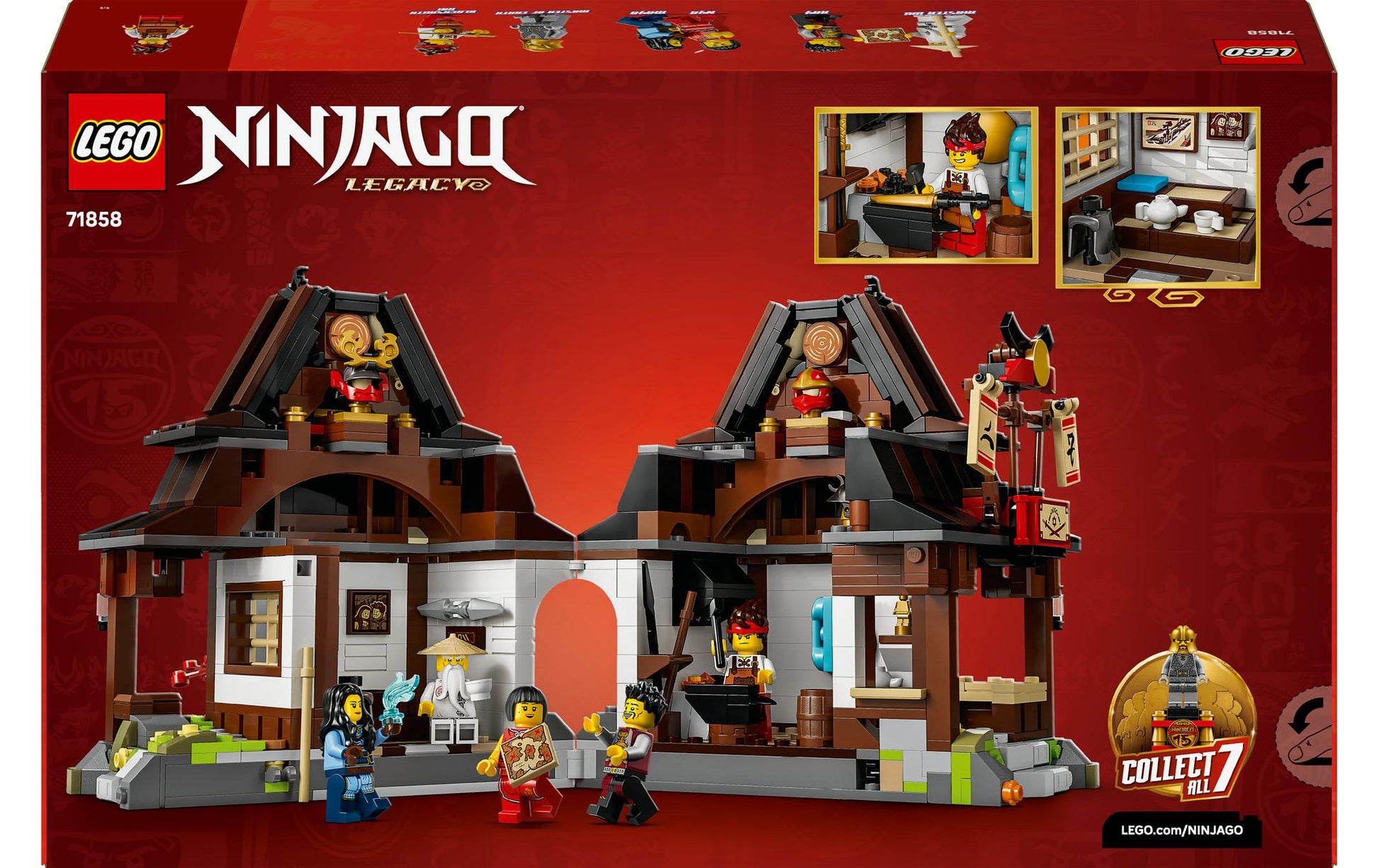 LEGO NINJAGO 15. Jubiläum Vier-Waffen-Schmiede Bauset – 28,2 × 8,8 × 45,6 cm – 1259-teilig – ab 14 Jahren