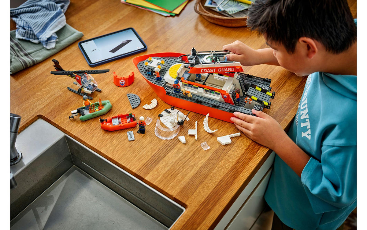 LEGO Bauset City Küstenwache Rettungsboot – 742-teilig – 28,2×9,1×54 cm – ab 7 Jahren