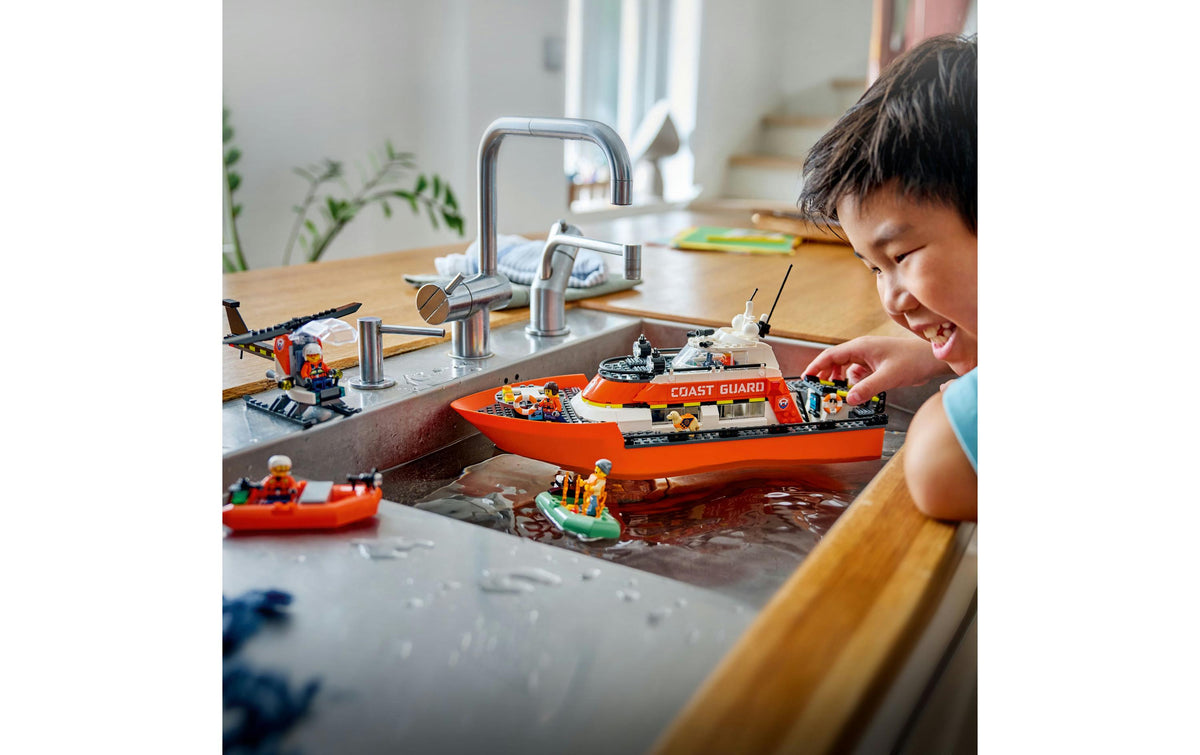 LEGO Bauset City Küstenwache Rettungsboot – 742-teilig – 28,2×9,1×54 cm – ab 7 Jahren