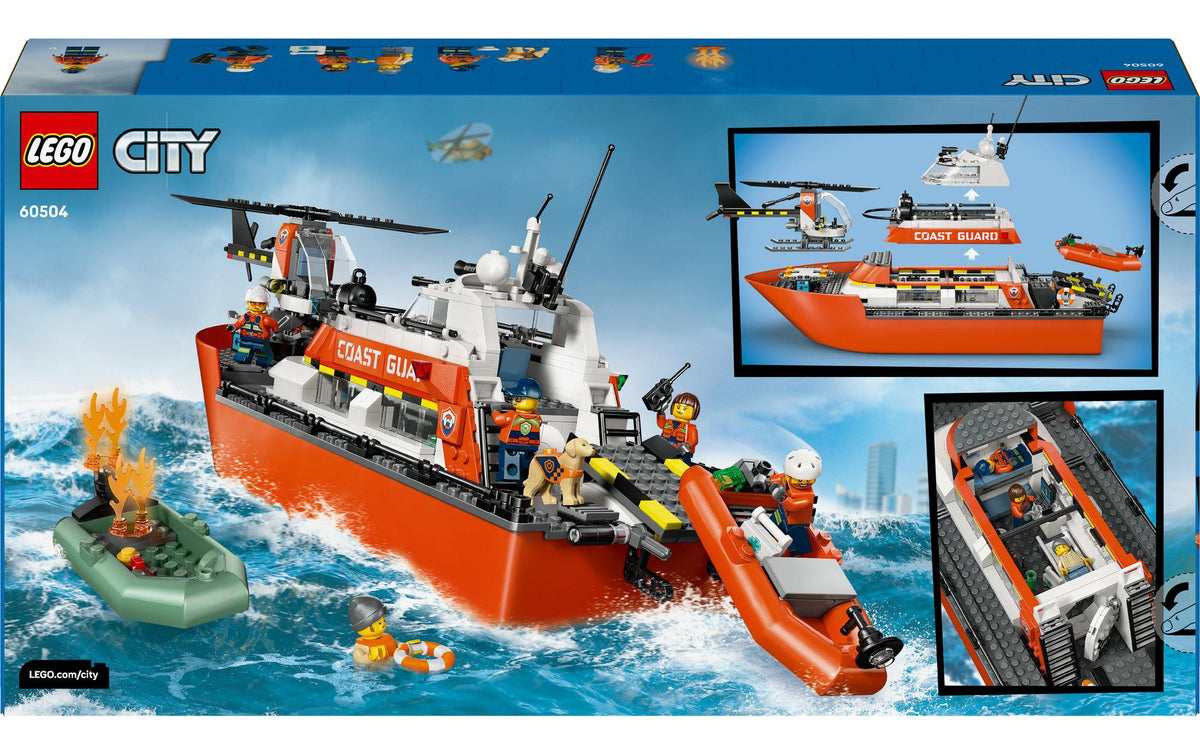 LEGO Bauset City Küstenwache Rettungsboot – 742-teilig – 28,2×9,1×54 cm – ab 7 Jahren