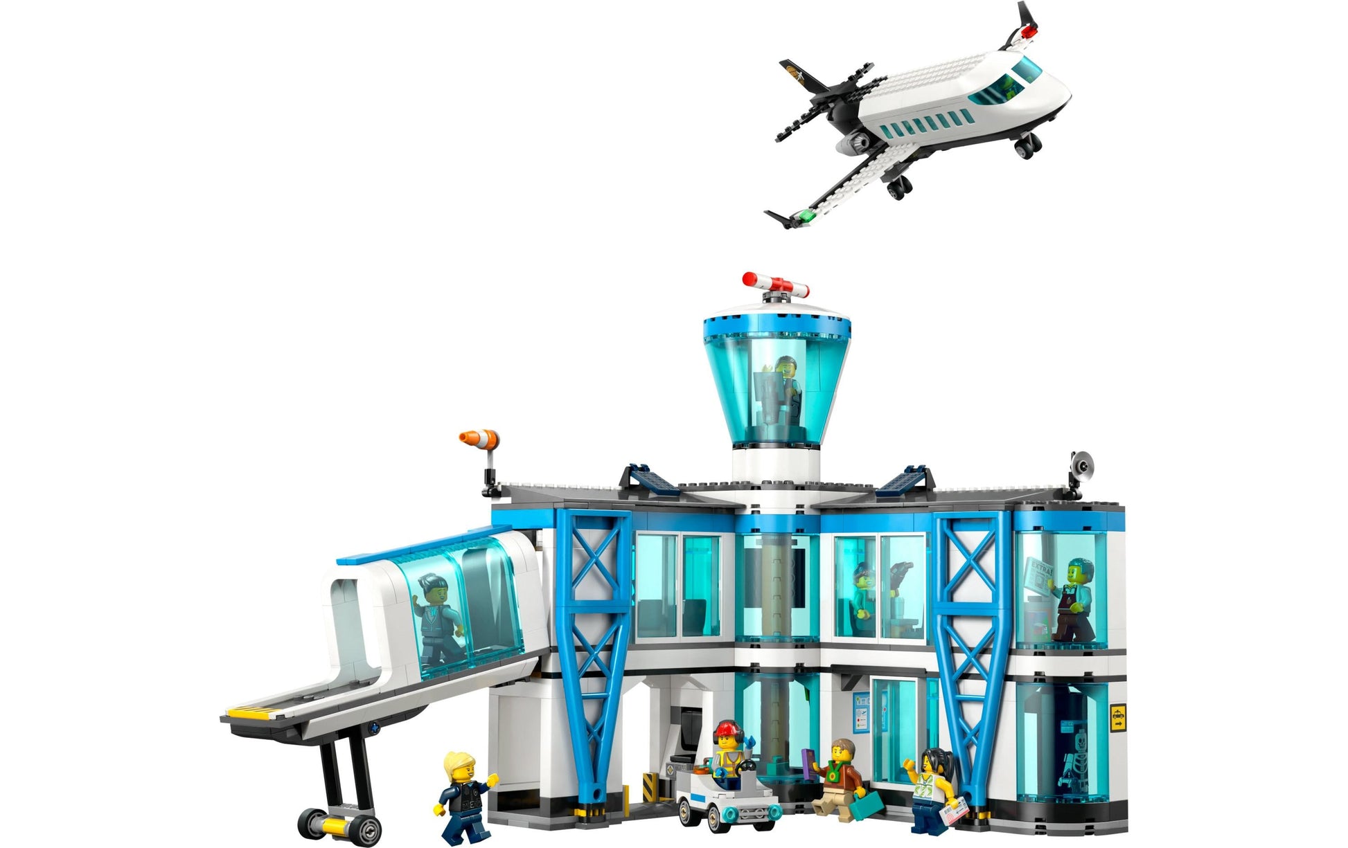 LEGO City Spielset Flughafen mit Flugzeug – 887-teilig – 37,8×9,4×48 cm – ab 8 J.