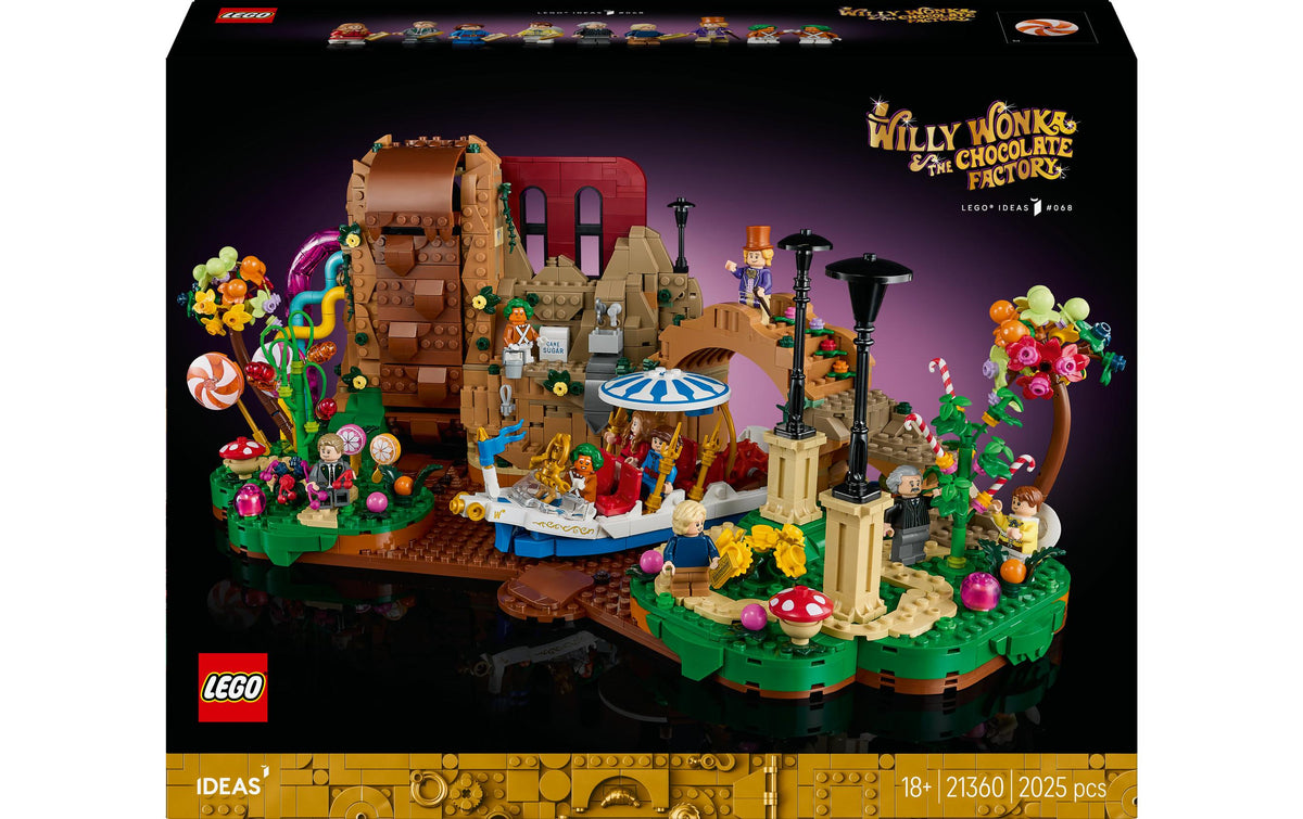 LEGO Ideas 21360 Willy Wonka Bauset – 2'025-teilig – 37,8 × 11,2 × 48 cm – ab 18 Jahren