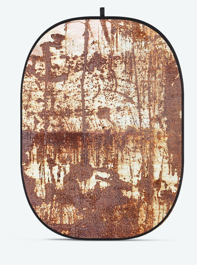 Godox CBA-WR0010 Falthintergrund – Kunstfaser, 1500 × 2000 mm – Rostmuster, Mehrfarbig – mit Tragetasche