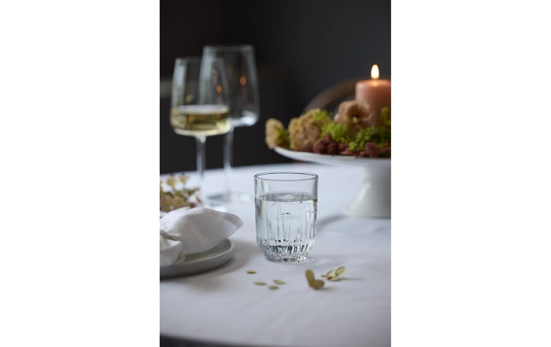 Lyngby Trinkglas – 6er Set, 250 ml, H 9,0 cm, Kalk-Natron-Glas, Transparent, spülmaschinenfest