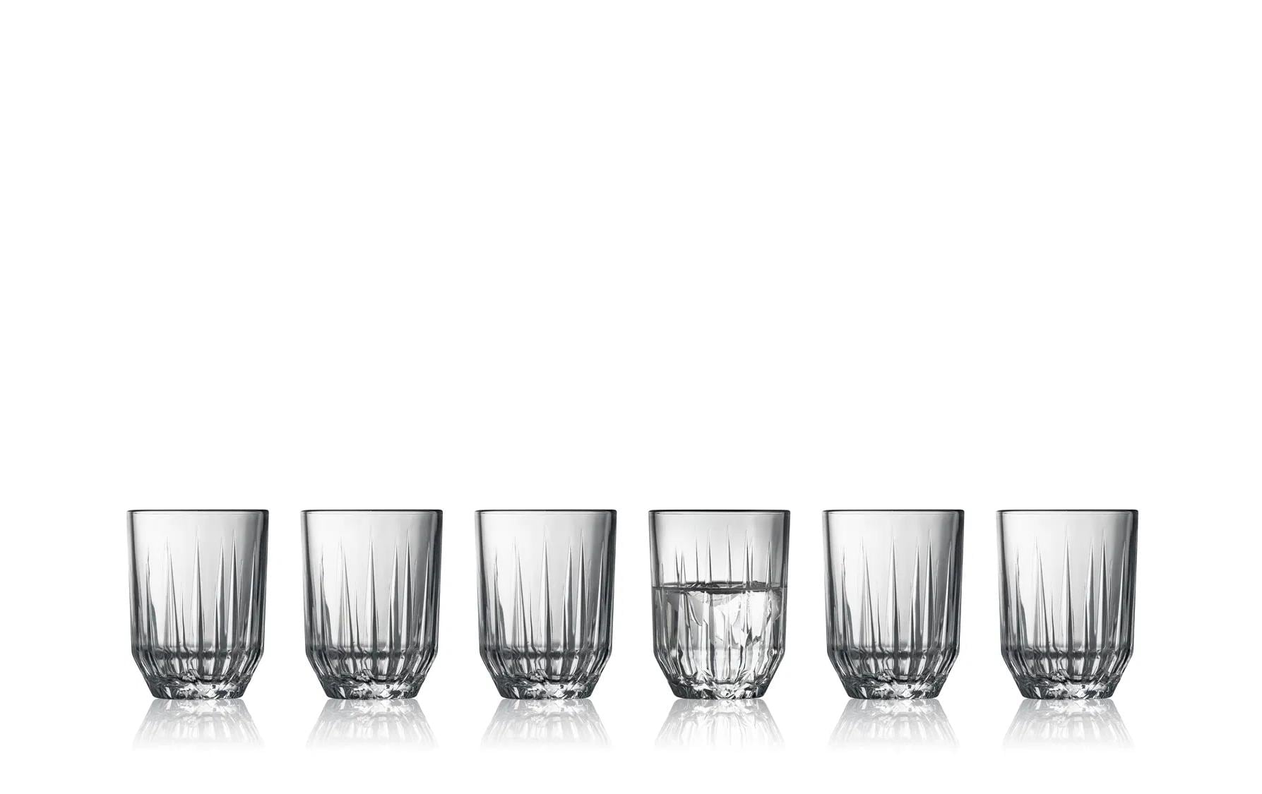 Lyngby Trinkglas – 6er Set, 250 ml, H 9,0 cm, Kalk-Natron-Glas, Transparent, spülmaschinenfest