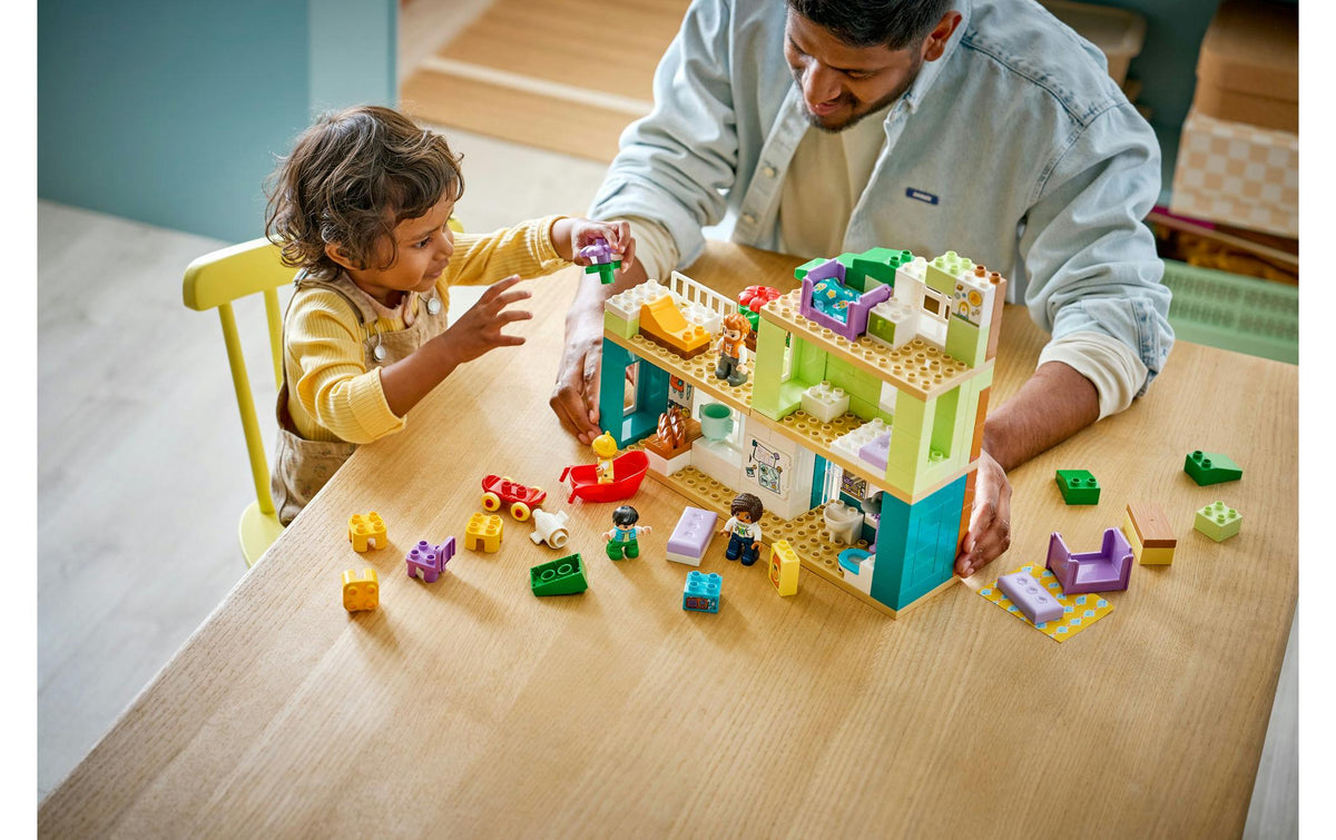 LEGO DUPLO Modernes Familienhaus 3-in-1 Bauset – 166-teilig – 37,8 × 13,2 × 55,5 cm – ab 2 Jahren