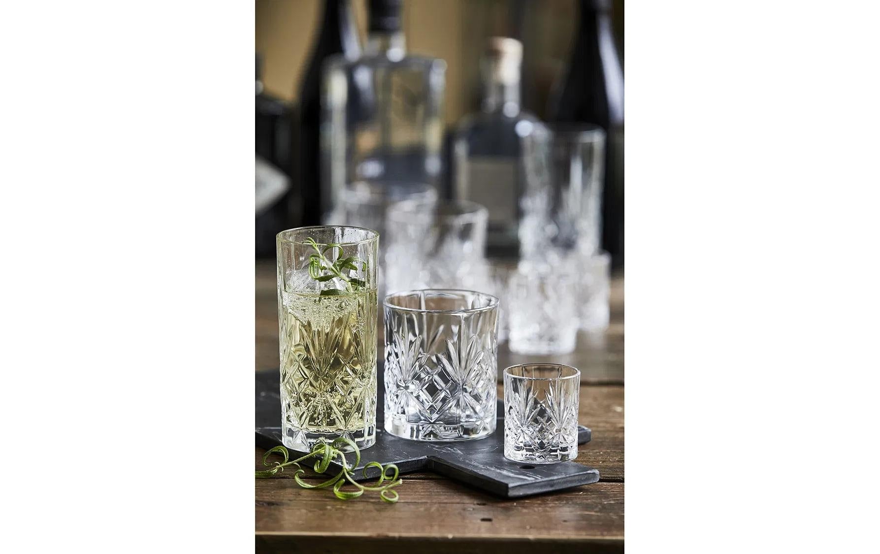 Lyngby Trinkglas – 6er Set, 360 ml, Ø 7 cm, H 15 cm, Kristallglas, Transparent, spülmaschinenfest