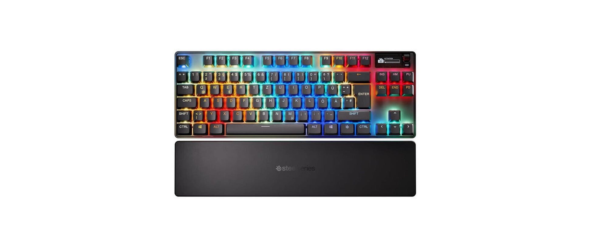 SteelSeries Apex Pro TKL Gen 3 – Tastatur TKL – mechanisch, RGB – 2,4 GHz (USB-A Empfänger) – QWERTZ (DE)