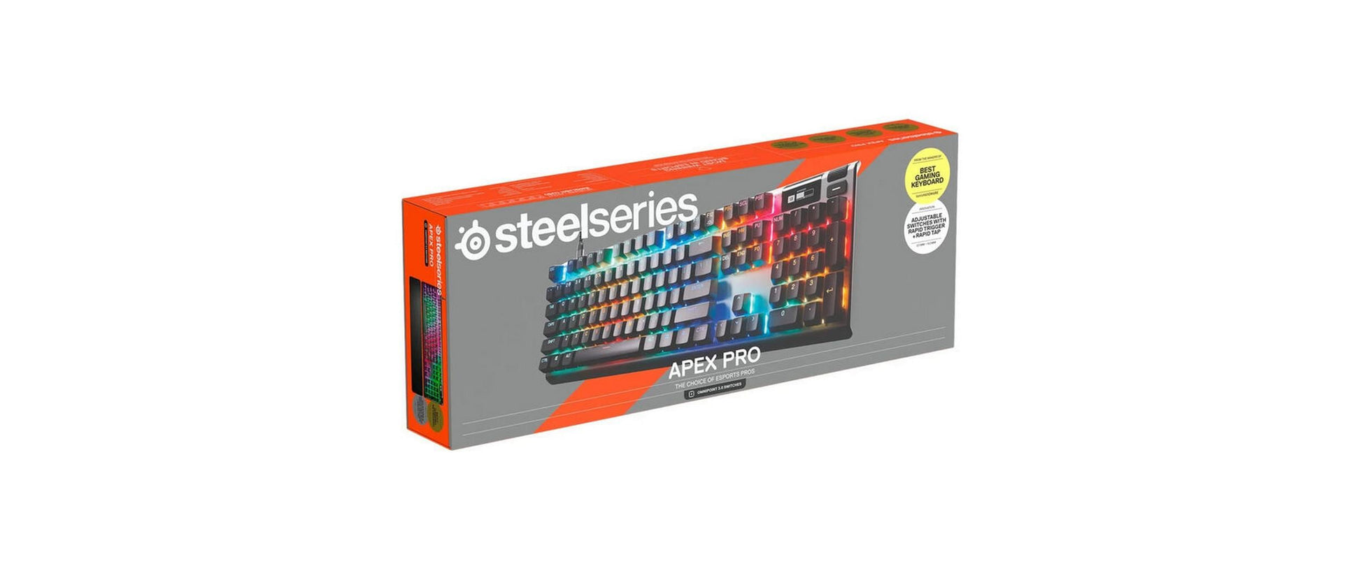 SteelSeries Apex Pro Gen 3 – Gaming-Tastatur – Mechanisch (OmniPoint 3.0) – USB-C/USB-A – QWERTZ (DE) – RGB