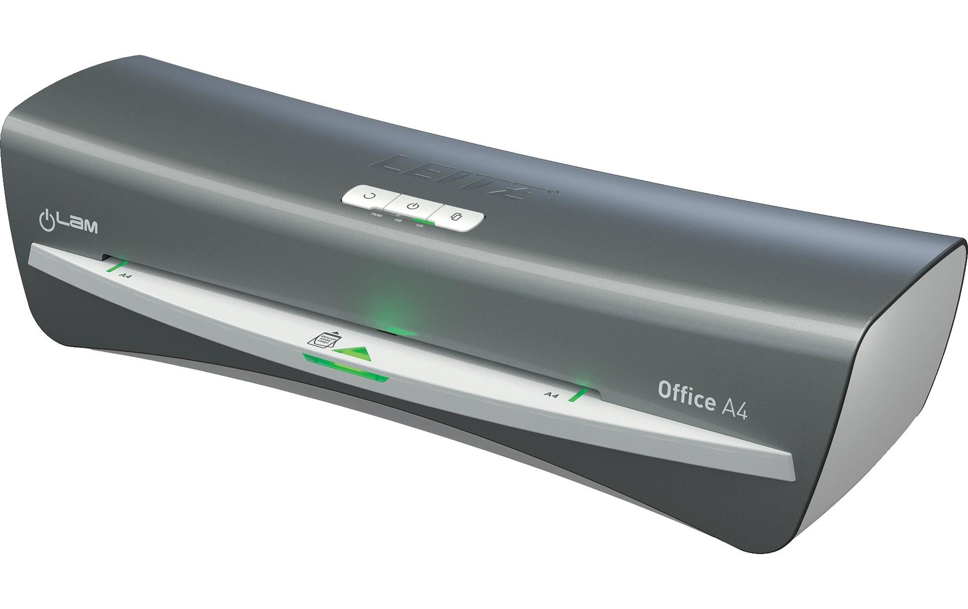 Leitz bürogeräte Leitz Office Laminiergerät A3 – Kalt-/Heisslaminator, bis 125 µm, 1 Rolle, grau