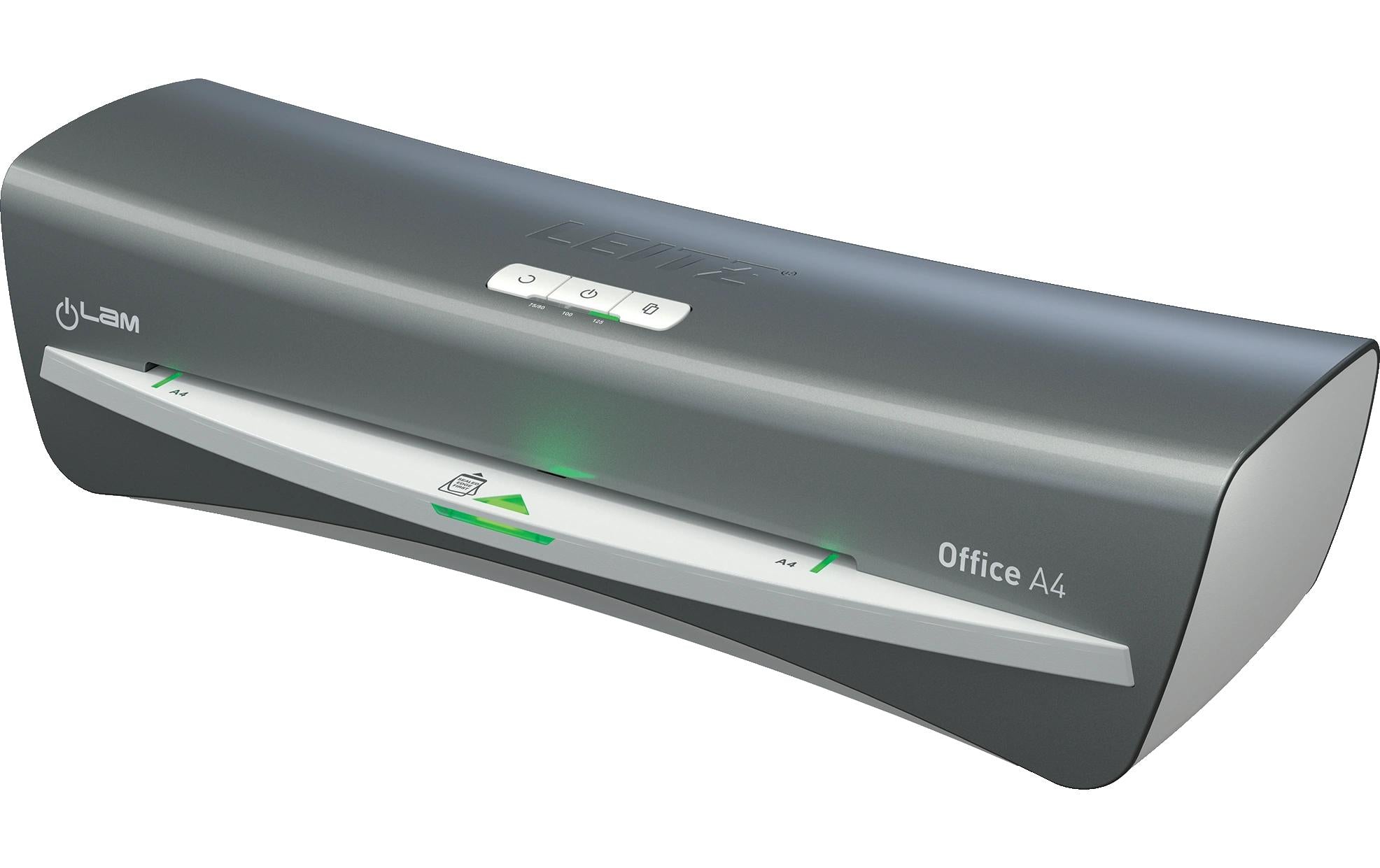 Leitz bürogeräte Leitz Office Laminiergerät A3 – Kalt-/Heisslaminator, bis 125 µm, 1 Rolle, grau