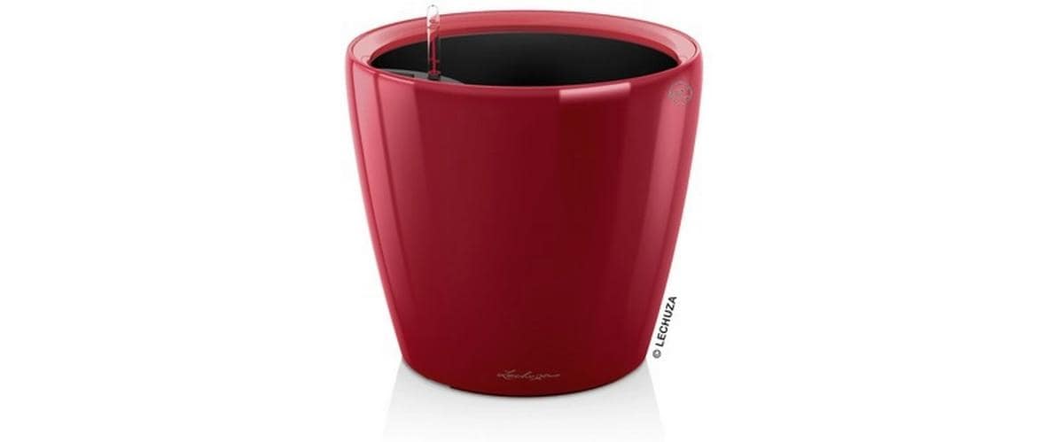 LECHUZA CLASSICO Pflanzkübel – 28000 ml – Kunststoff, rot glänzend