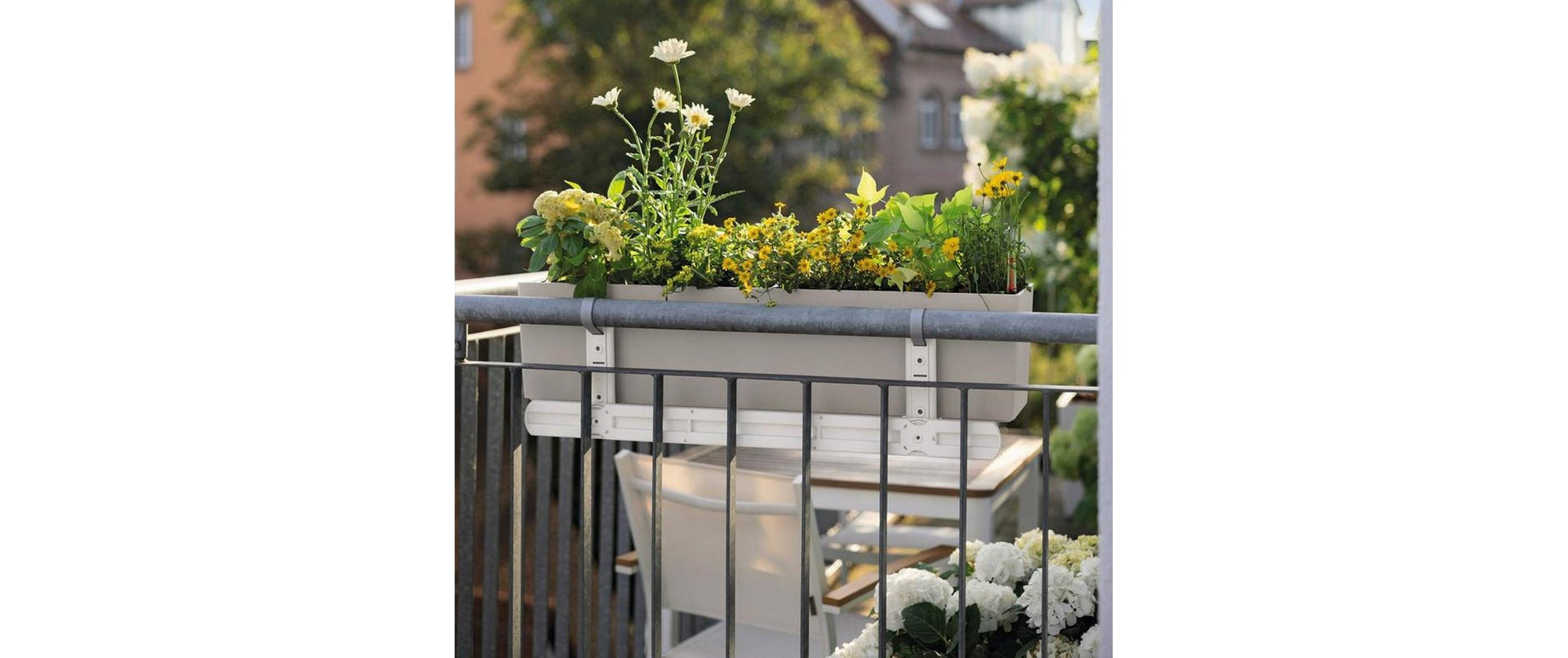 LECHUZA Pflanzenkastenhalter – für 40 & 50 cm – weiss