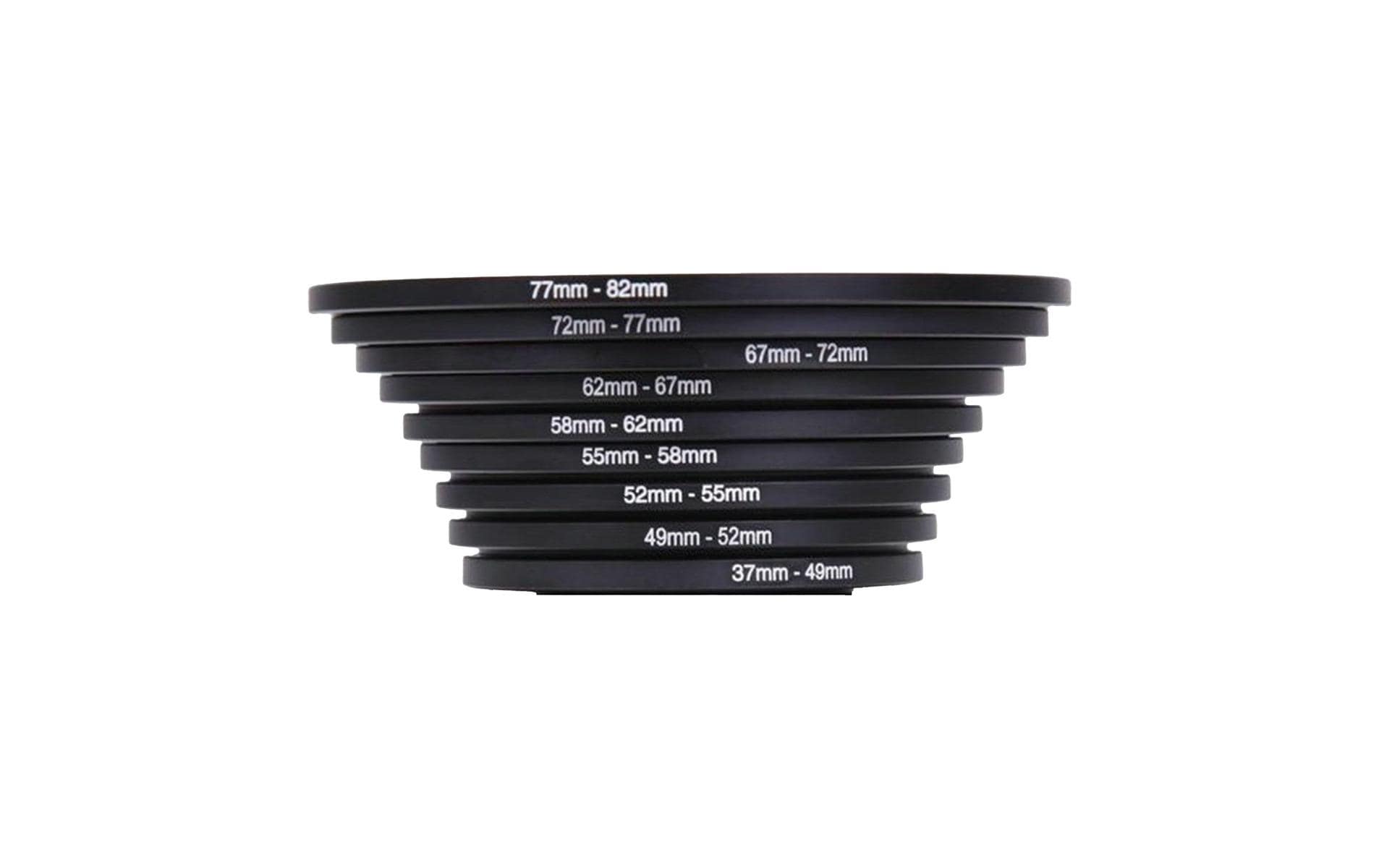 Puluz Step-Up-Ring-Set 37–82 mm – Adapter-Set für Filtergewinde