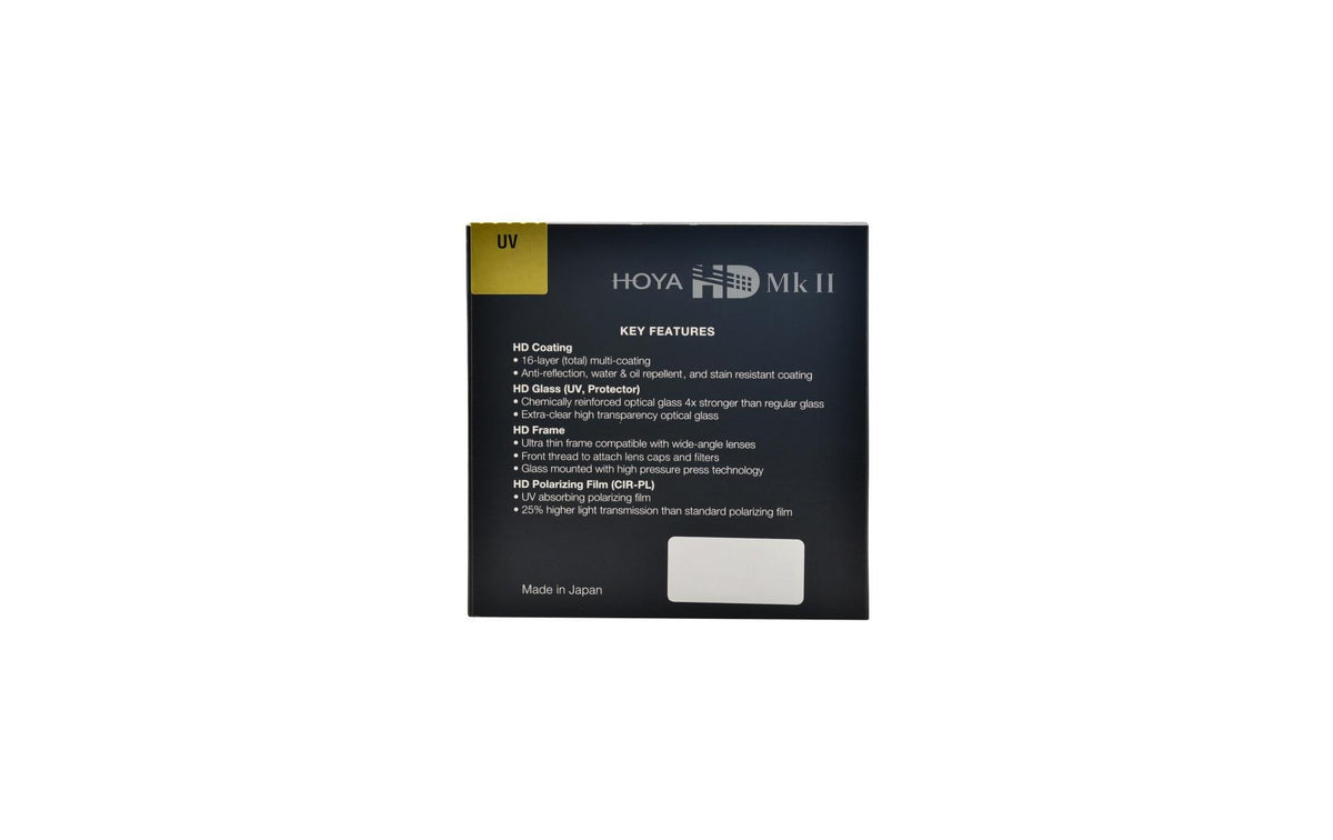 Hoya HD Mk II UV-Filter 62 mm – Aluminium, wasserabweisend