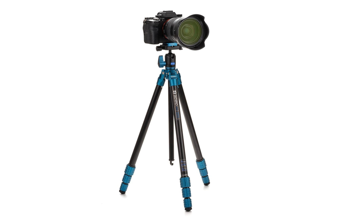 Benro SuperSlim Dreibeinstativ – bis 156 cm – 4 kg Traglast – Aluminium – 1/4" – Schwarz