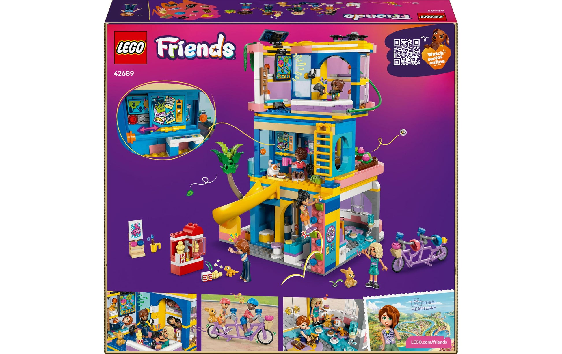 LEGO Friends Heartlake City Clubhaus – 794-teilig – 35,4 × 9,4 × 37,8 cm – ab 8 J.
