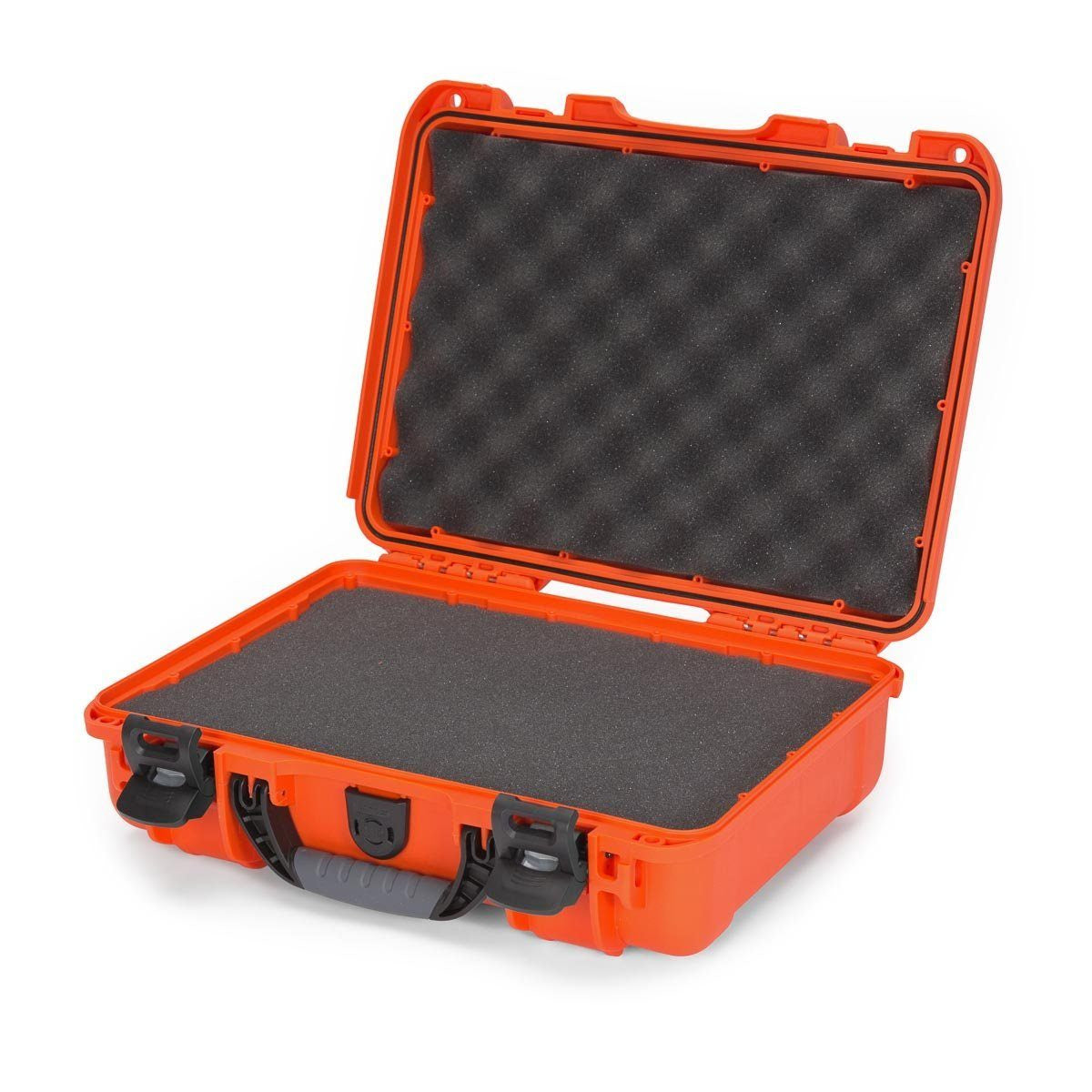 Nanuk Schutzkoffer 910 mit Schaum – Kunststoff, Orange, 36,3 × 12,0 × 28,2 cm
