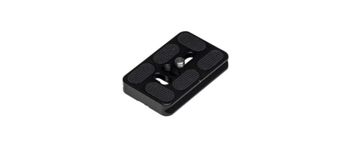 Benro PU-30 Schnellwechselplatte – Aluminium, 38 × 60 × 10 mm, 1/4" Stativgewinde – Schwarz