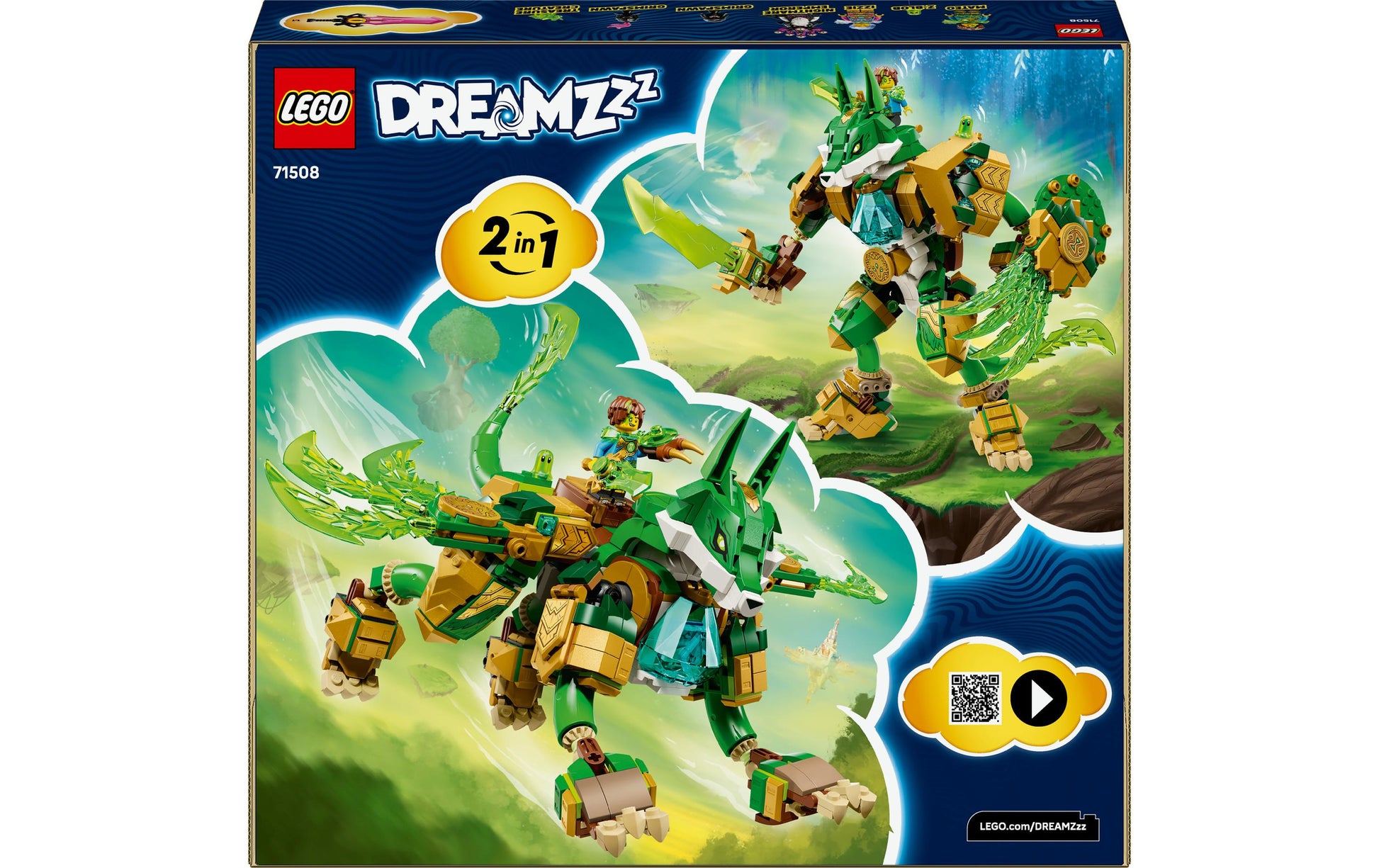 LEGO Fuchs-Wächtermech 3D-Puzzle – DREAMZzz – 883-teilig – 35,4 × 7,1 × 37,8 cm – ab 9 J.