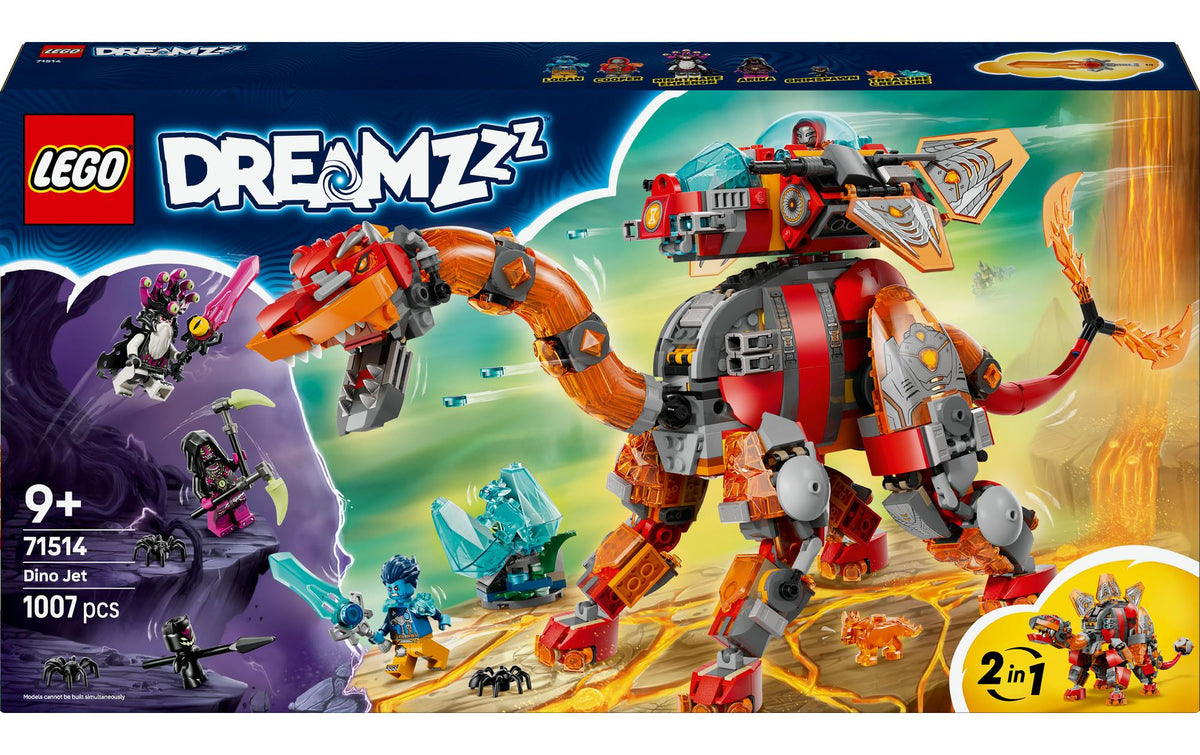 LEGO DREAMZzz Dino-Düsenflieger Bauset – 1007-teilig – 28,2 × 7,9 × 54 cm – ab 9 Jahren