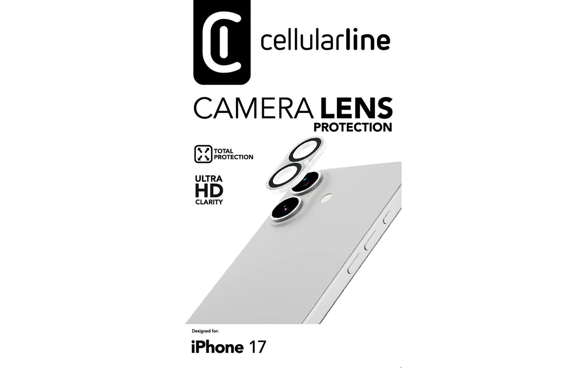 Cellularline Displayschutz (Panzerglas) – für iPhone 17