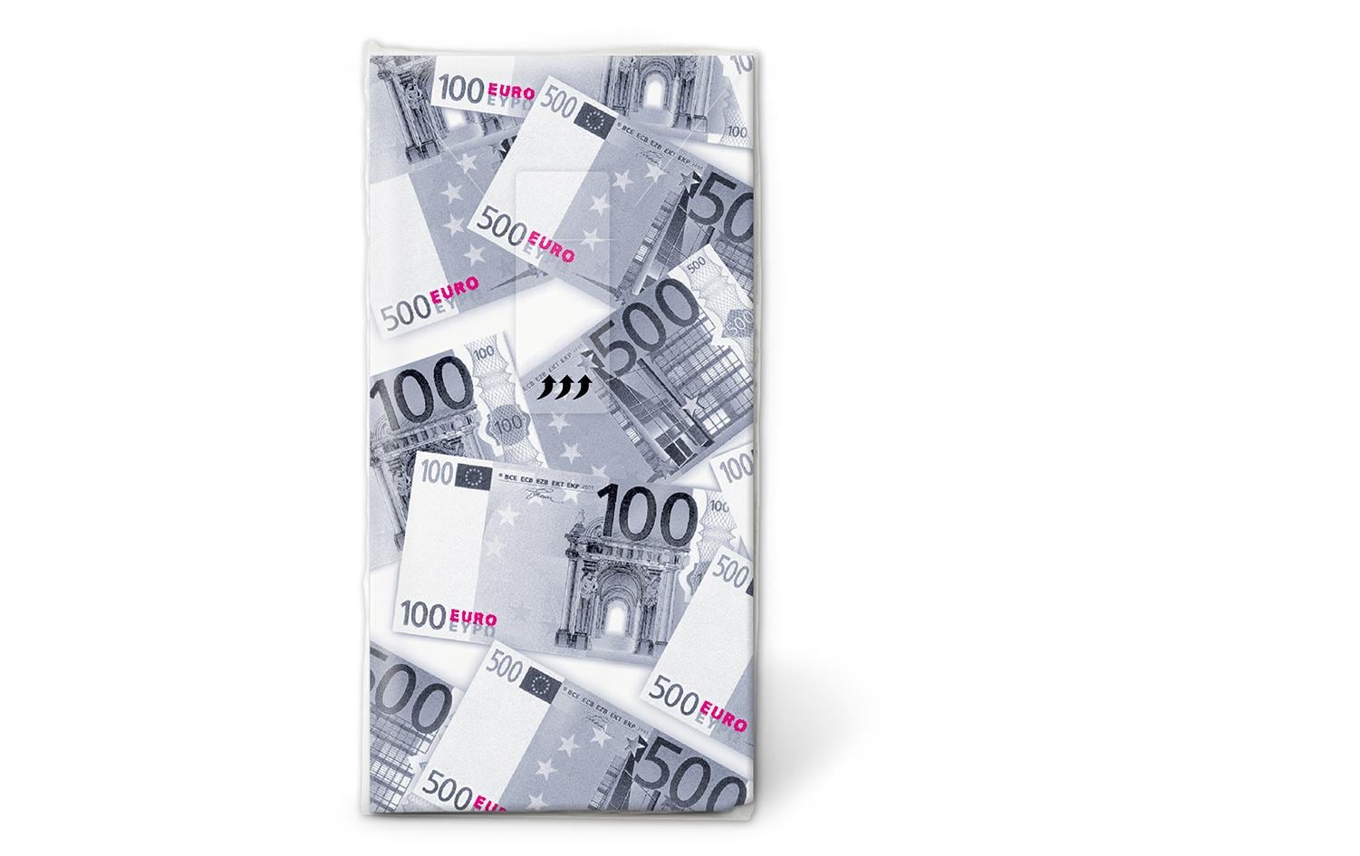 Paper + Design Euro Taschentücher – 4-lagig, 215 × 220 mm – 10 Taschentücher, FSC