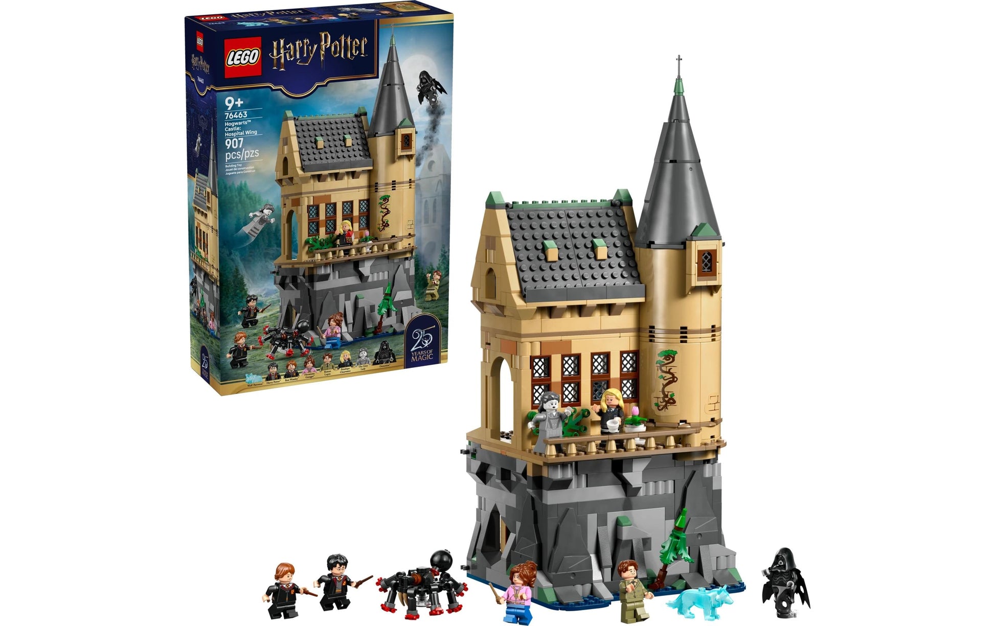 LEGO Harry Potter Schloss Hogwarts Krankenflügel Bauset – 907-teilig – 38,2×9,4×26,2 cm – ab 9 J.