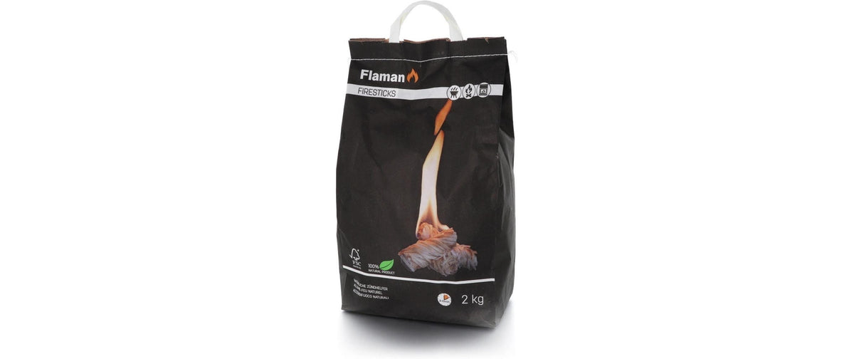 Flaman Firesticks – Feueranzünder, Fichte, Braun, 2 kg